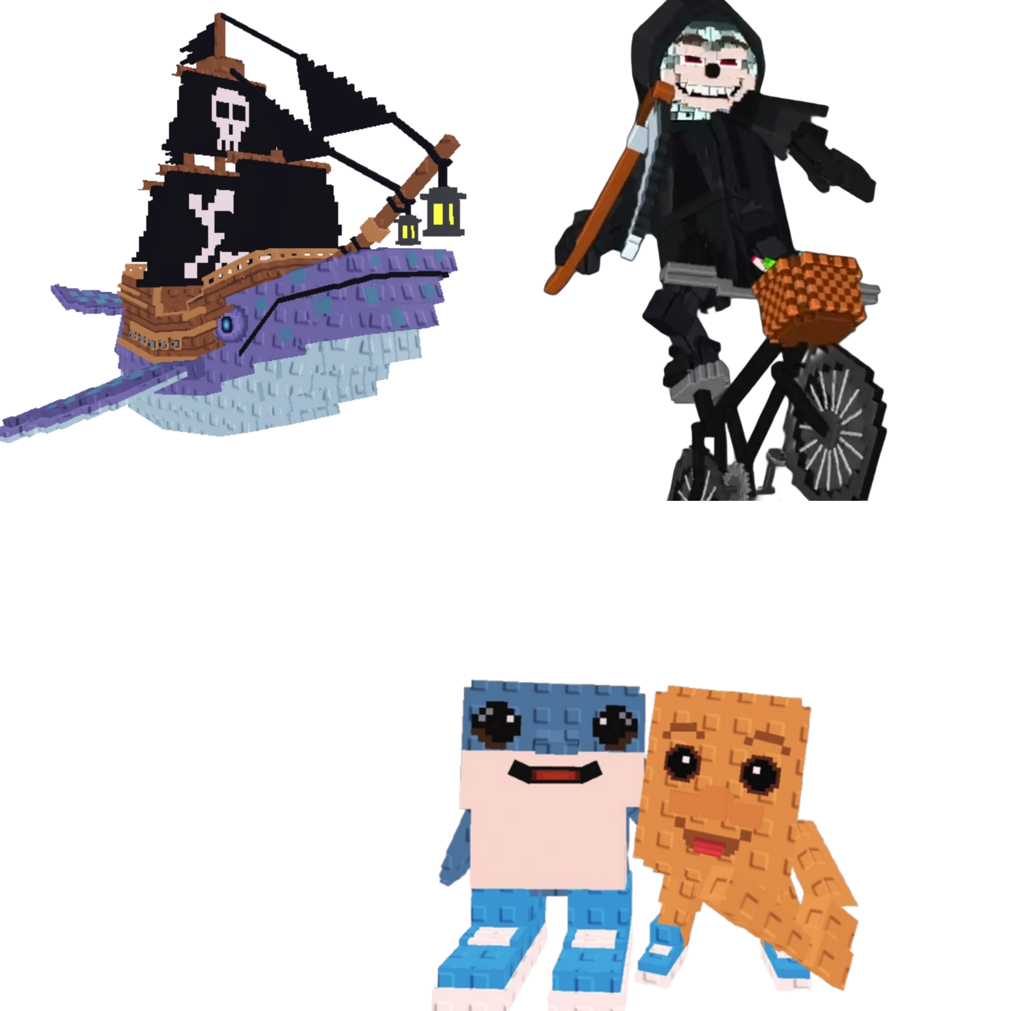 [BUNDLE] - 🐳 1x Capitano Moby 🐳 1x Los Bros 🐳 1x Mieteteira Bicicleteira