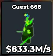 BS11041 Guest 666 - Low Traits Exist 1 of 13 | FAST DELIVERY Radioactive 833.3M/s
