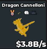 BS11119 Dragon Cannelloni With Orange Egg Trait Gold 3.8B/s