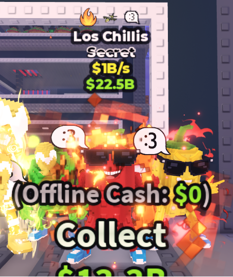 LOS CHILLIS 1B/S (FIRE + 2 TRAITS) – STEAL A BRAINROT – FAST DELIVERY & TRUSTED #L8TR2V