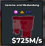 BS11138 Garama and Madundung Bloodrot 725M/s