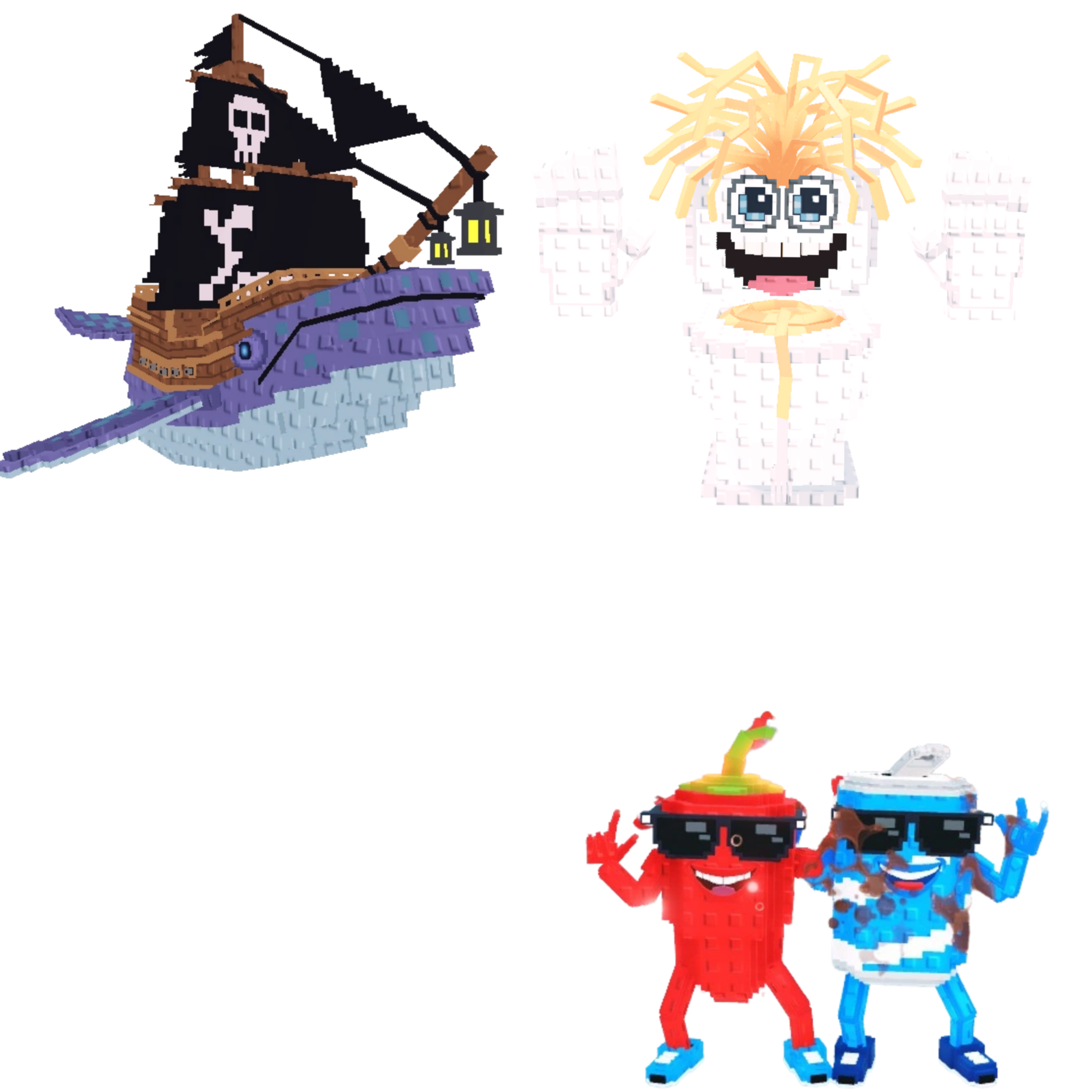 [BUNDLE] - 🦞 1x Capitano Moby 🦞 1x Swaggy Bros 🦞 1x Spaghetti Tualetti