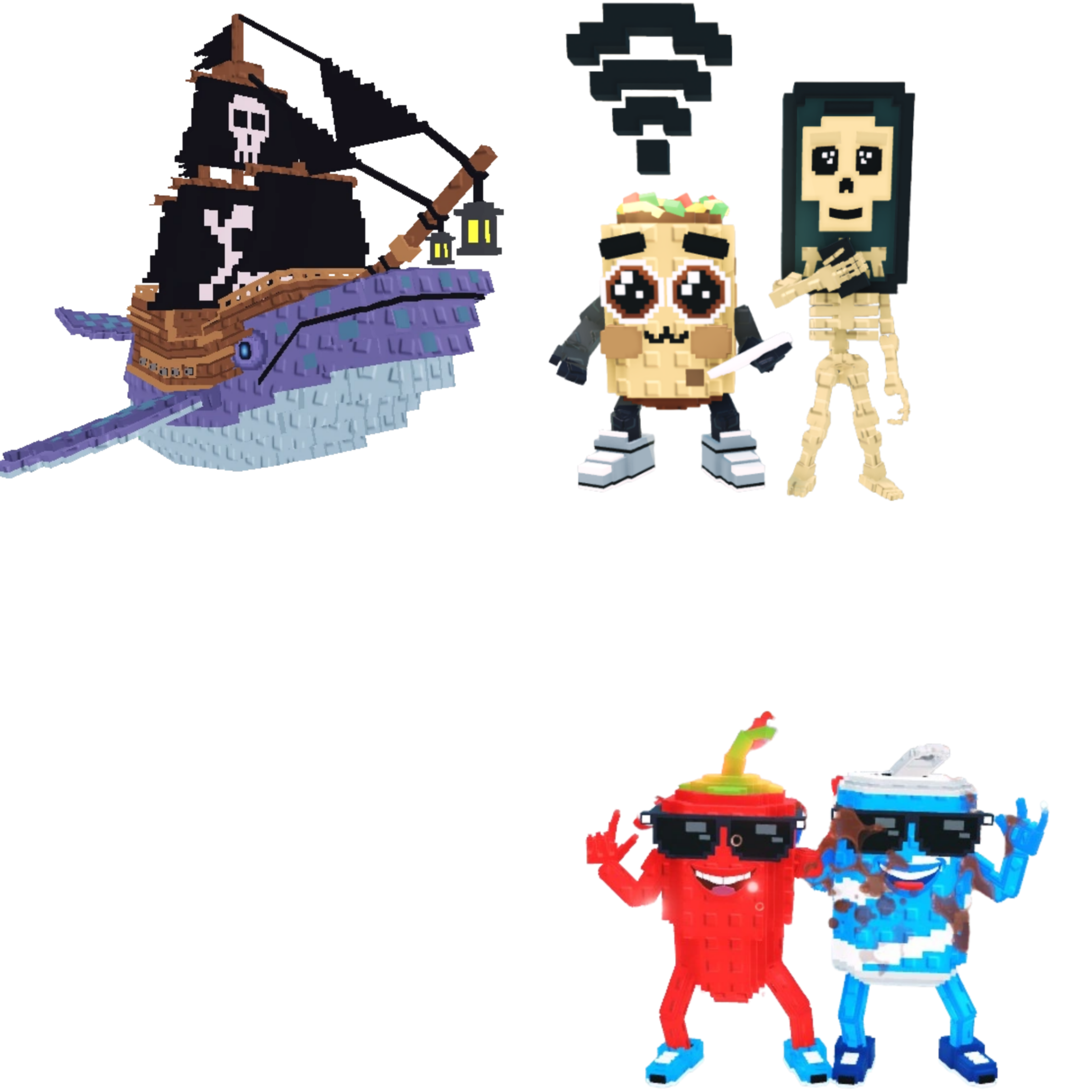 [BUNDLE] - 🦑 1x Capitano Moby 🦑 1x Swaggy Bros 🦑 1x Los Mobilis