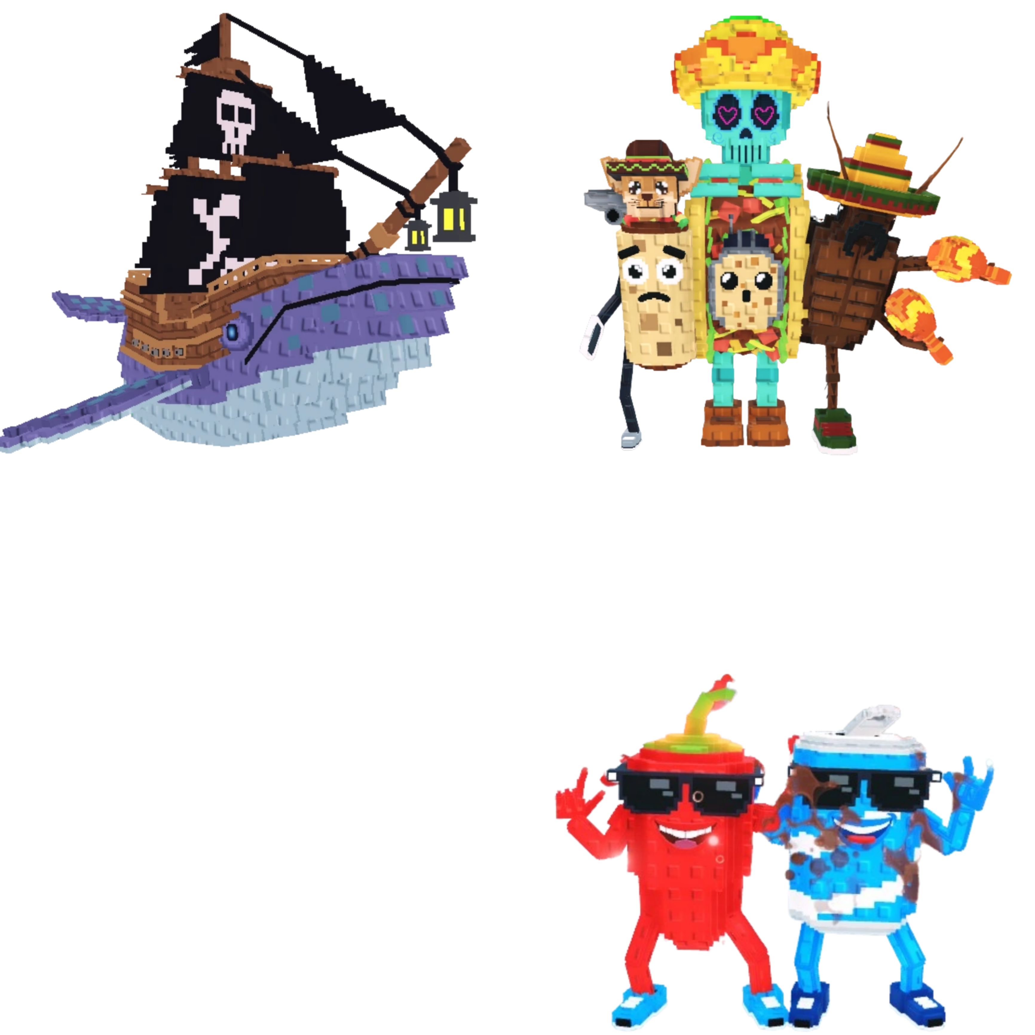 [BUNDLE] - 🐝 1x Capitano Moby 🐝 1x La Taco Combinasion 🐝 1x Swaggy Bros