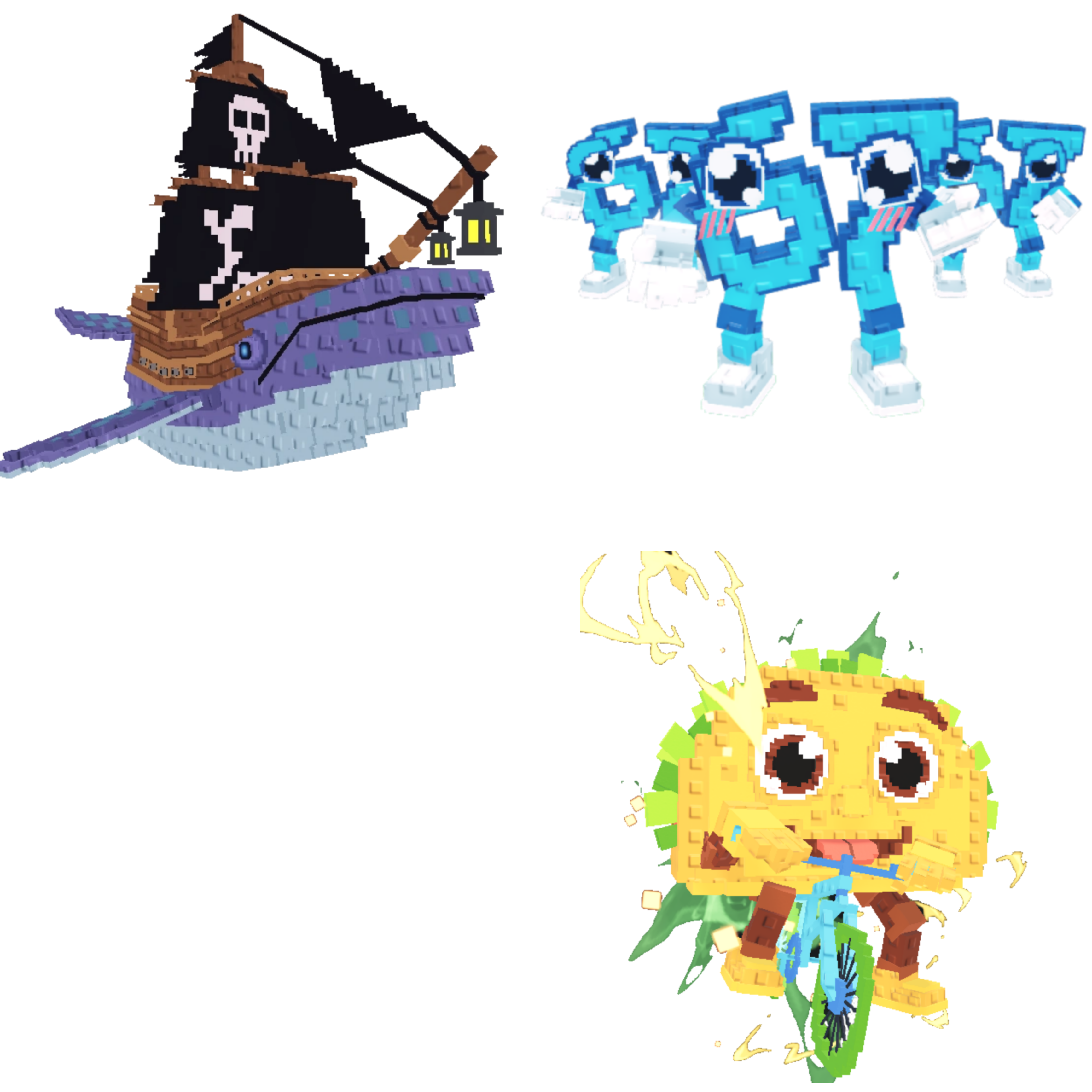 [BUNDLE] - 🕸️ 1x Capitano Moby 🕸️ 1x Tacorita Bicicleta 🕸️ 1x Los 67 (Six Seven)