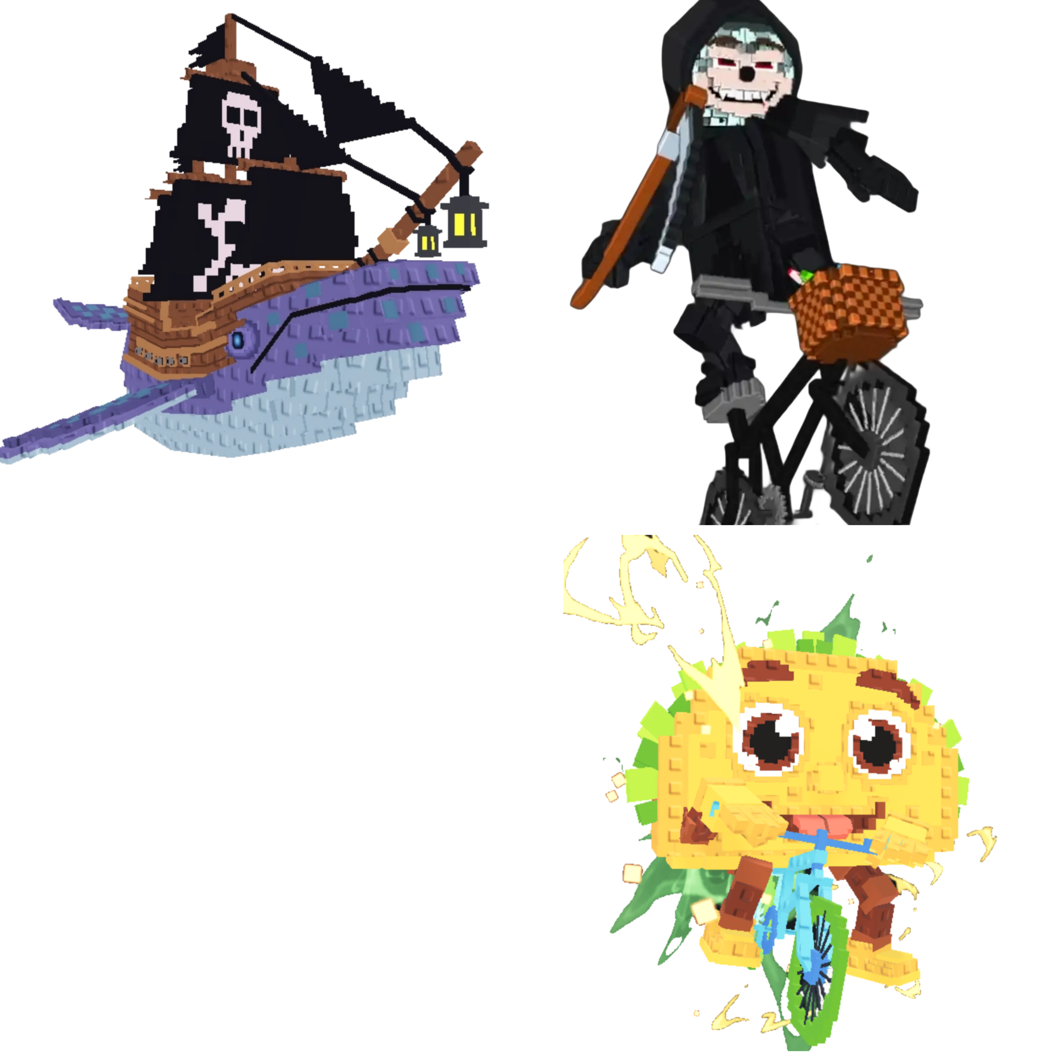 [BUNDLE] - 🦂 1x Capitano Moby 🦂 1x Tacorita Bicicleta 🦂 1x Mieteteira Bicicleteira