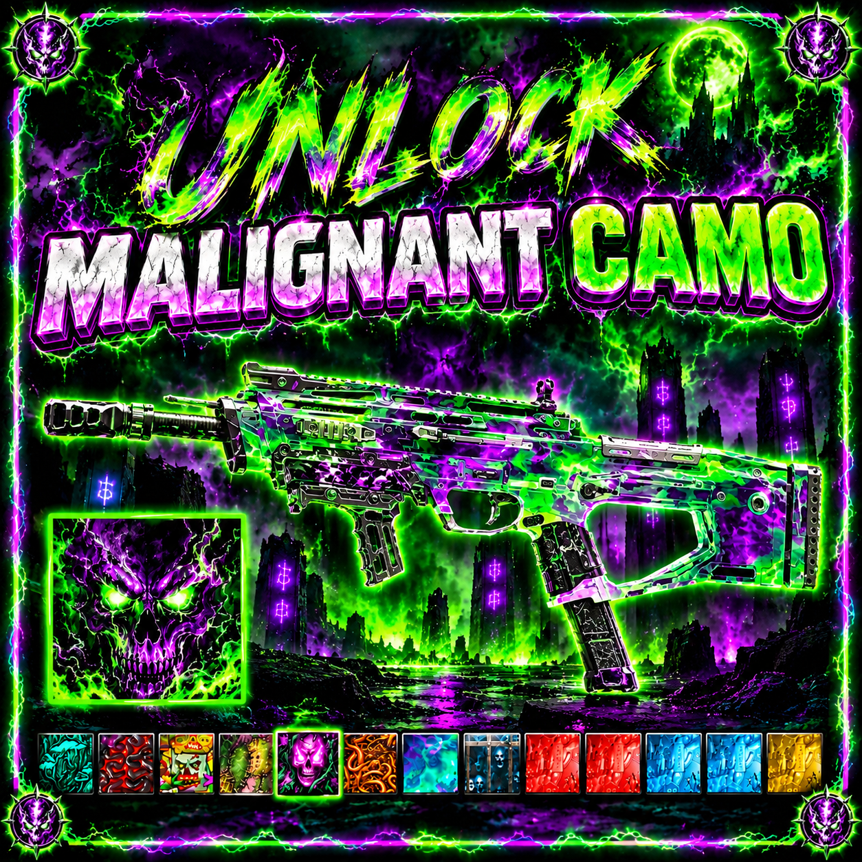 ๐ BO7 Camo Costume Party | ๐ง Zombies Complete | โฃ๏ธ Malignant Camo + โ๏ธ Arcblade Unlocked