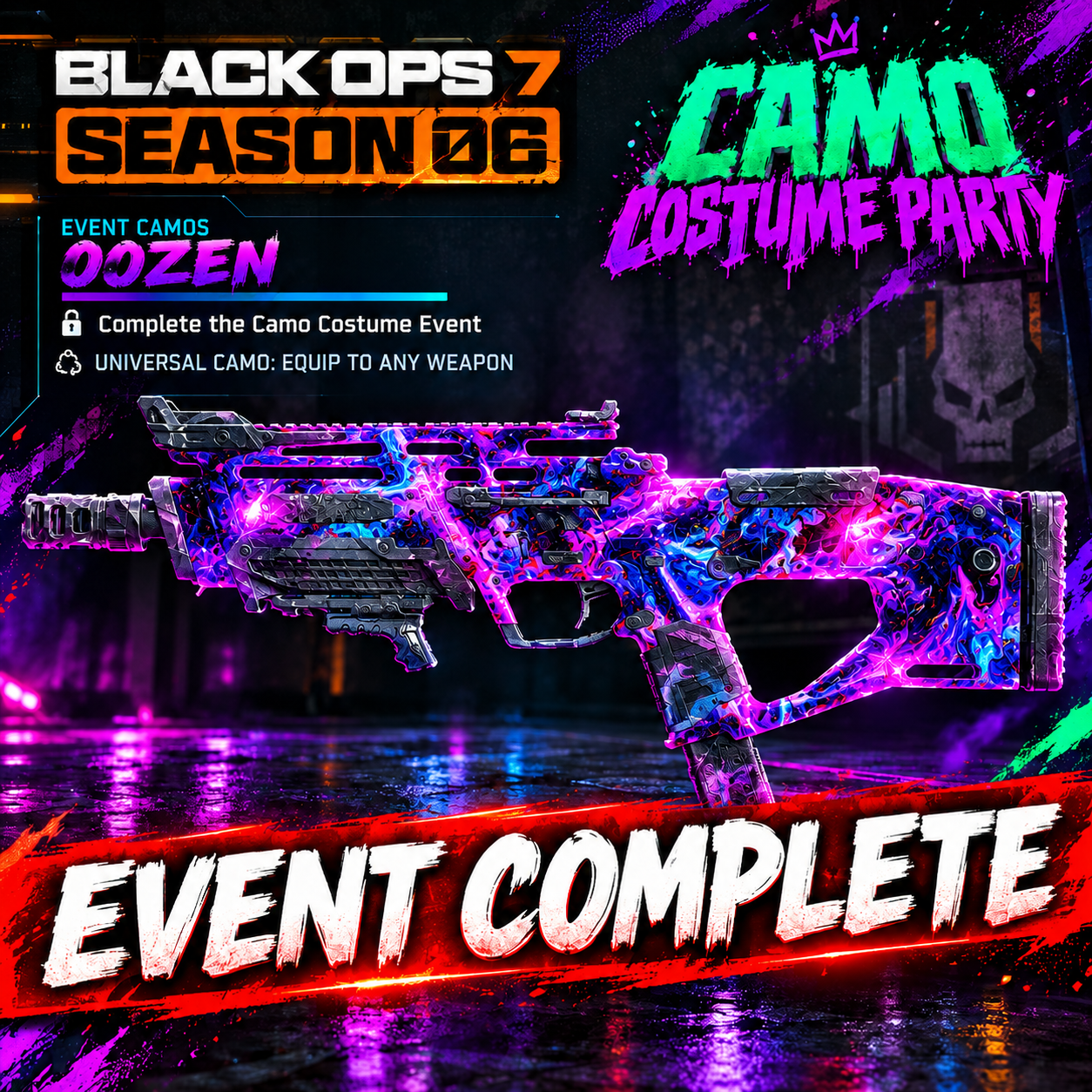 ๐ BO7/WZ Camo Costume Party | ๐ ALL 4 MODES BUNDLE | All Mastery Camos + โ๏ธ Arcblade Unlocked