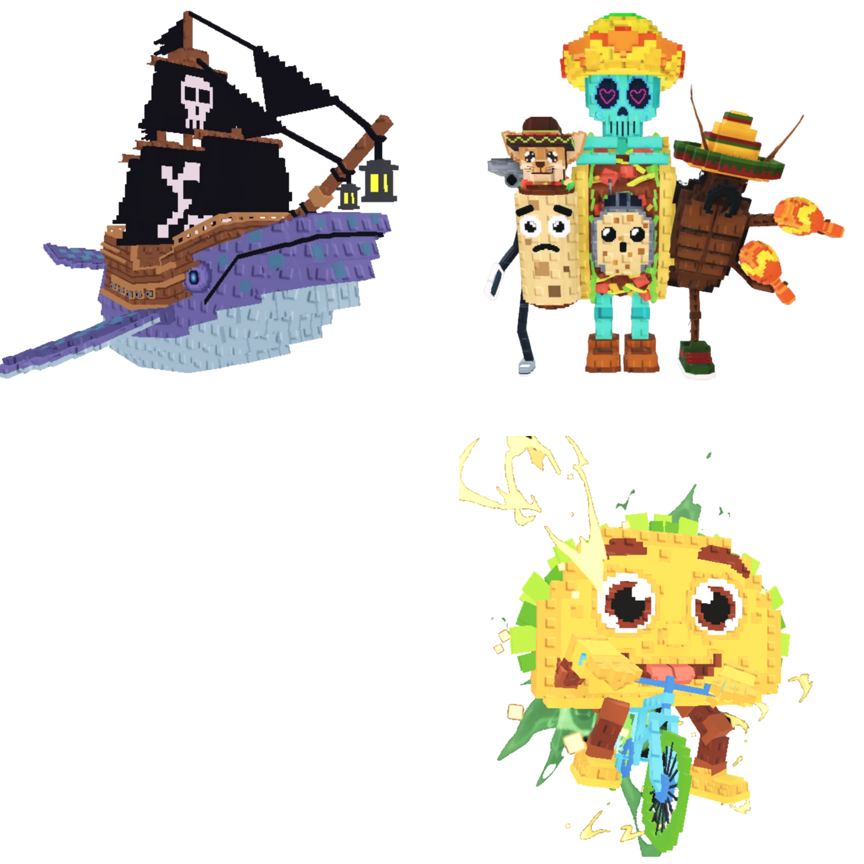 [BUNDLE] - 🦟 1x Capitano Moby 🦟 1x La Taco Combinasion 🦟 1x Tacorita Bicicleta