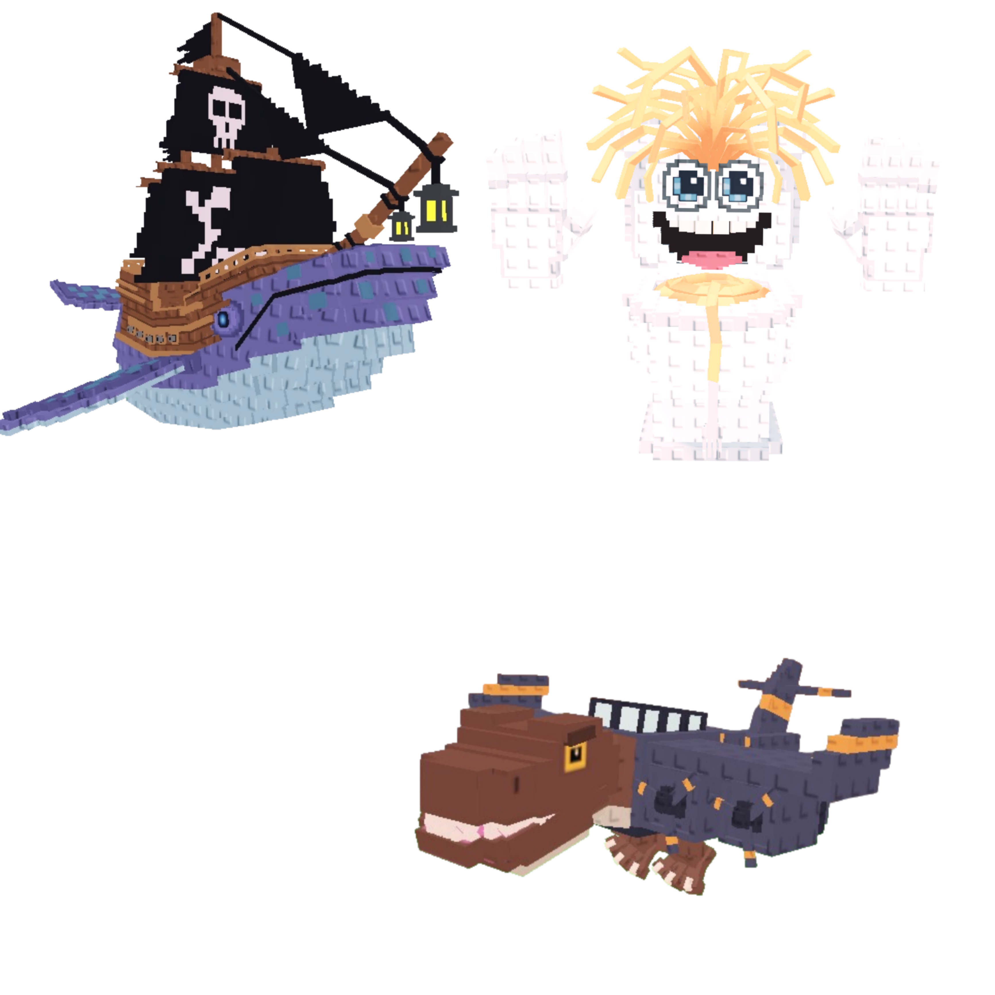 [BUNDLE] - 🌸 1x Capitano Moby 🌸 1x Nuclearo Dinossauro 🌸 1x Spaghetti Tualetti
