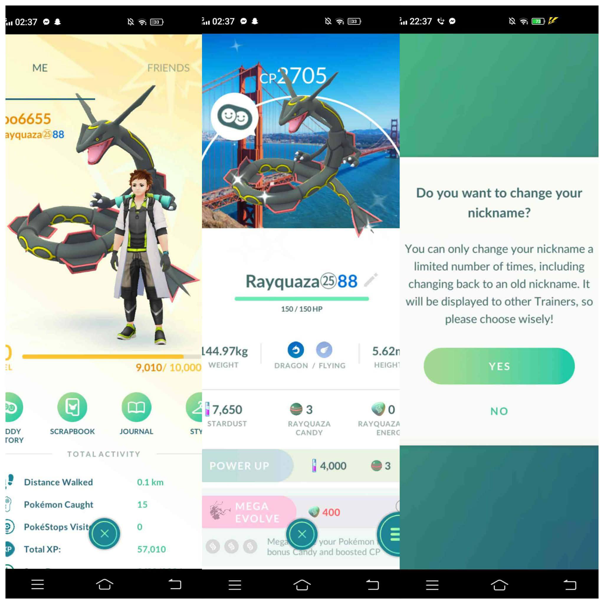 Rare San Francisco BG Rayquaza Legendary I mini ptc account pokemon go account 💞🪙✨