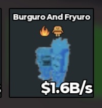 BS11240 Burguro and Fryuro (Diamond Burger Trait For Halloween Fuse) Diamond 1.6B/s