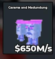 BS11245 Garama and Madundung Crystal 650M/s