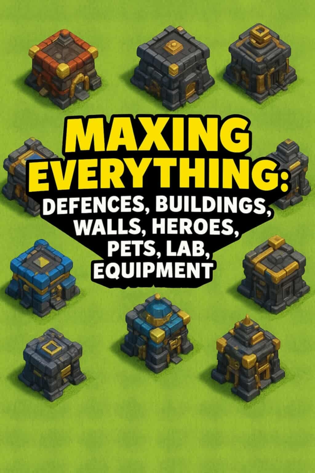 TH16 100% MAX FARMING | TH16 (MAXING EVERYTHING: DEFENCES, BUILDINGS, WALLS, HEROES, PETS, LAB...)