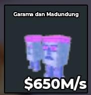 BS11299 Garama and Madundung Crystal 650M/s