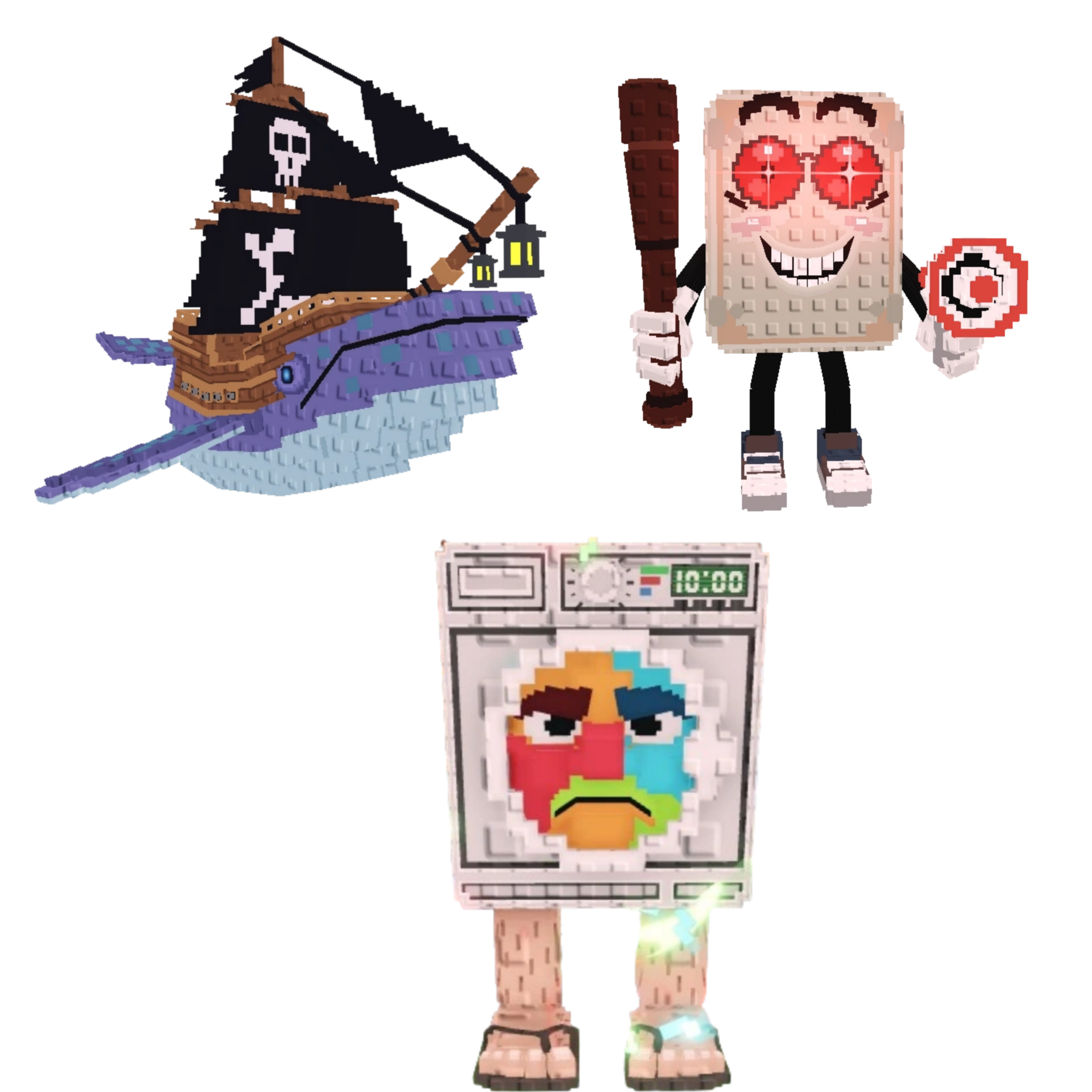 [BUNDLE] - 🌵 1x Capitano Moby 🌵 1x Lavadorito Spinito 🌵 1x Tang Tang Keletang