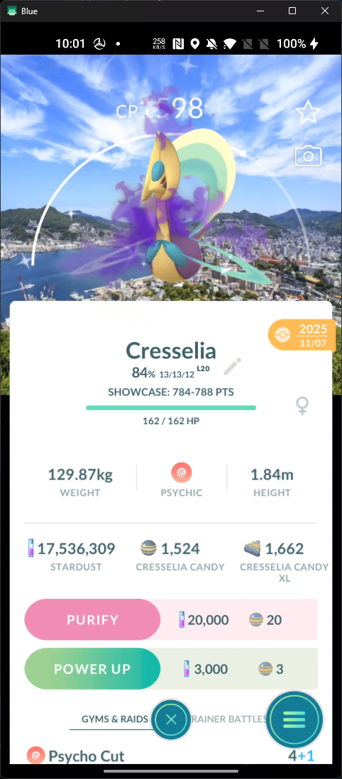 Shiny Cresselia Nagasaki Background