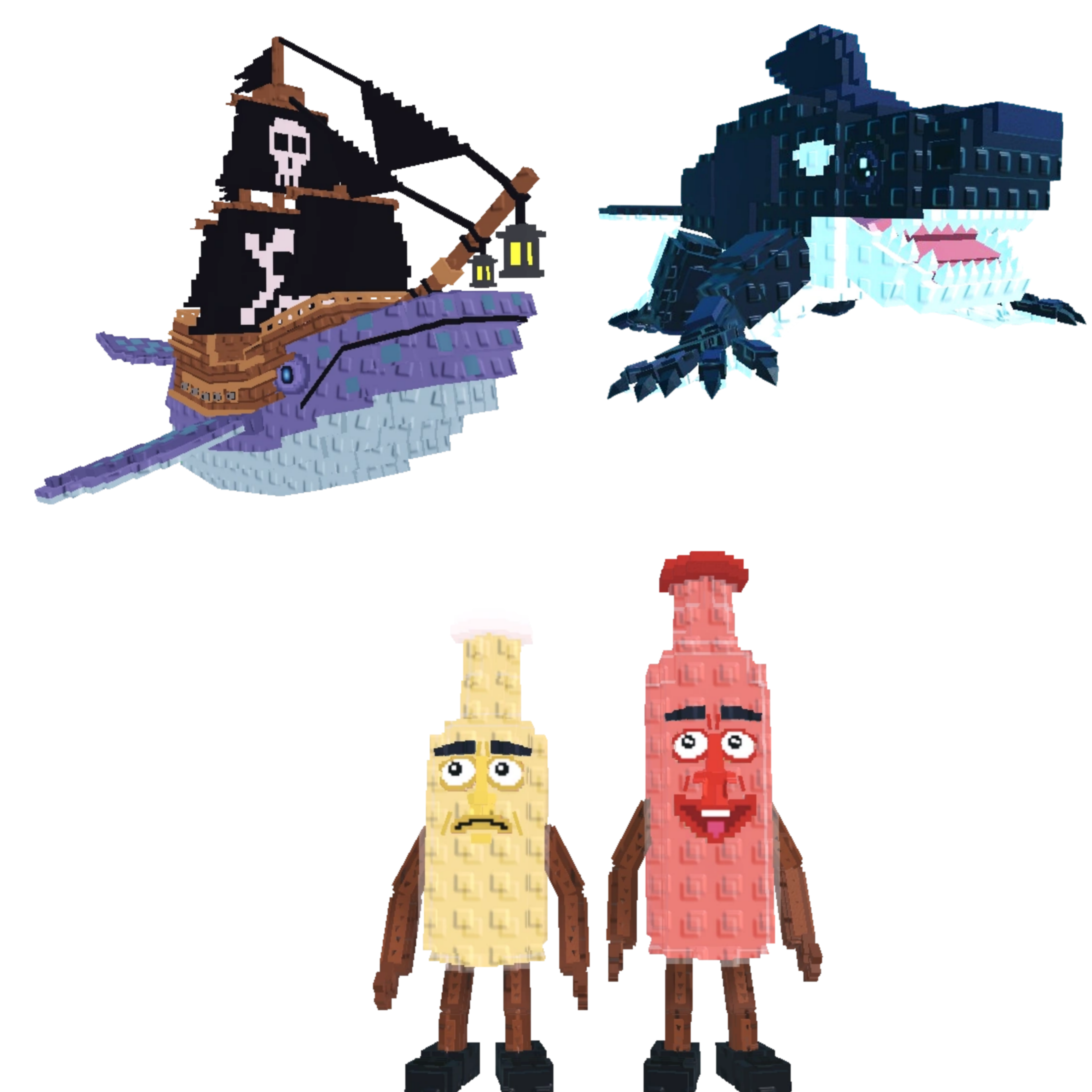 [BUNDLE] - 🌑 1x Capitano Moby 🌑 1x Orcaledon 🌑 1x Ketchuru and Musturu