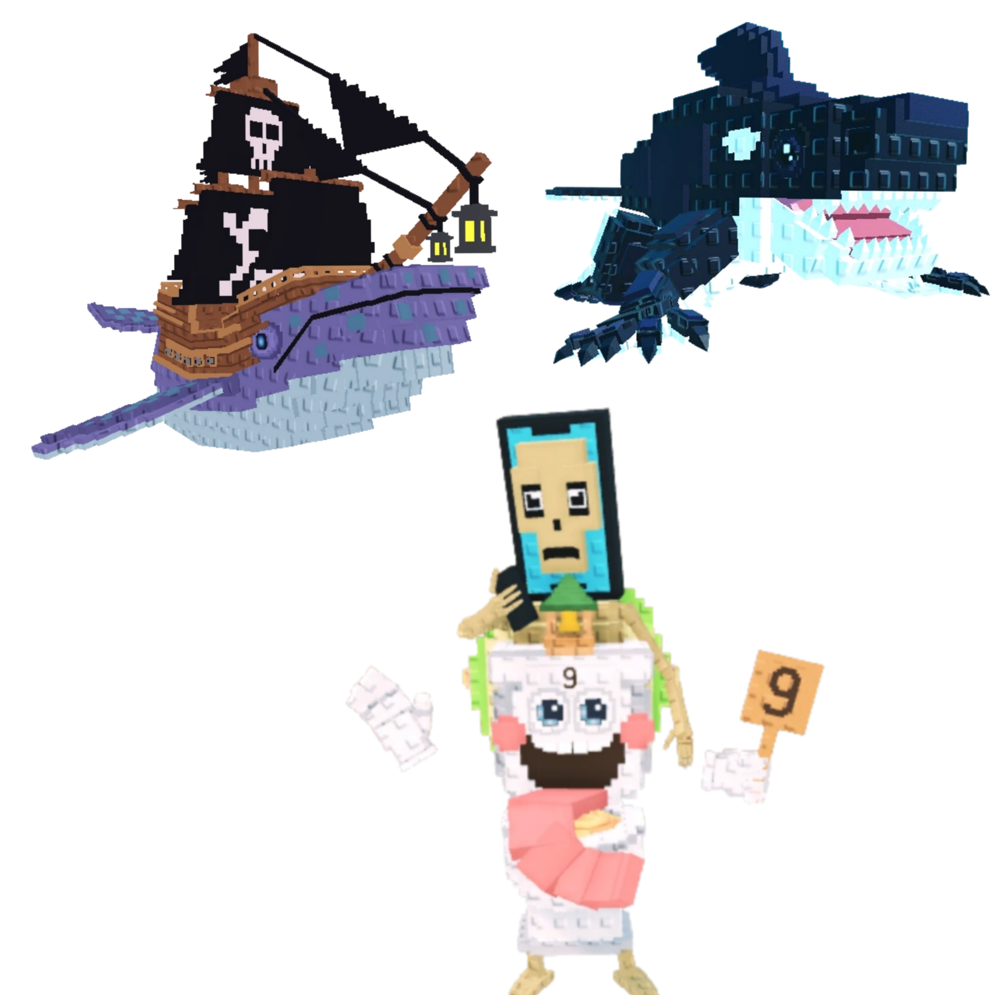 [BUNDLE] - 🌙 1x Capitano Moby 🌙 1x La Secret Combinasion 🌙 1x Orcaledon