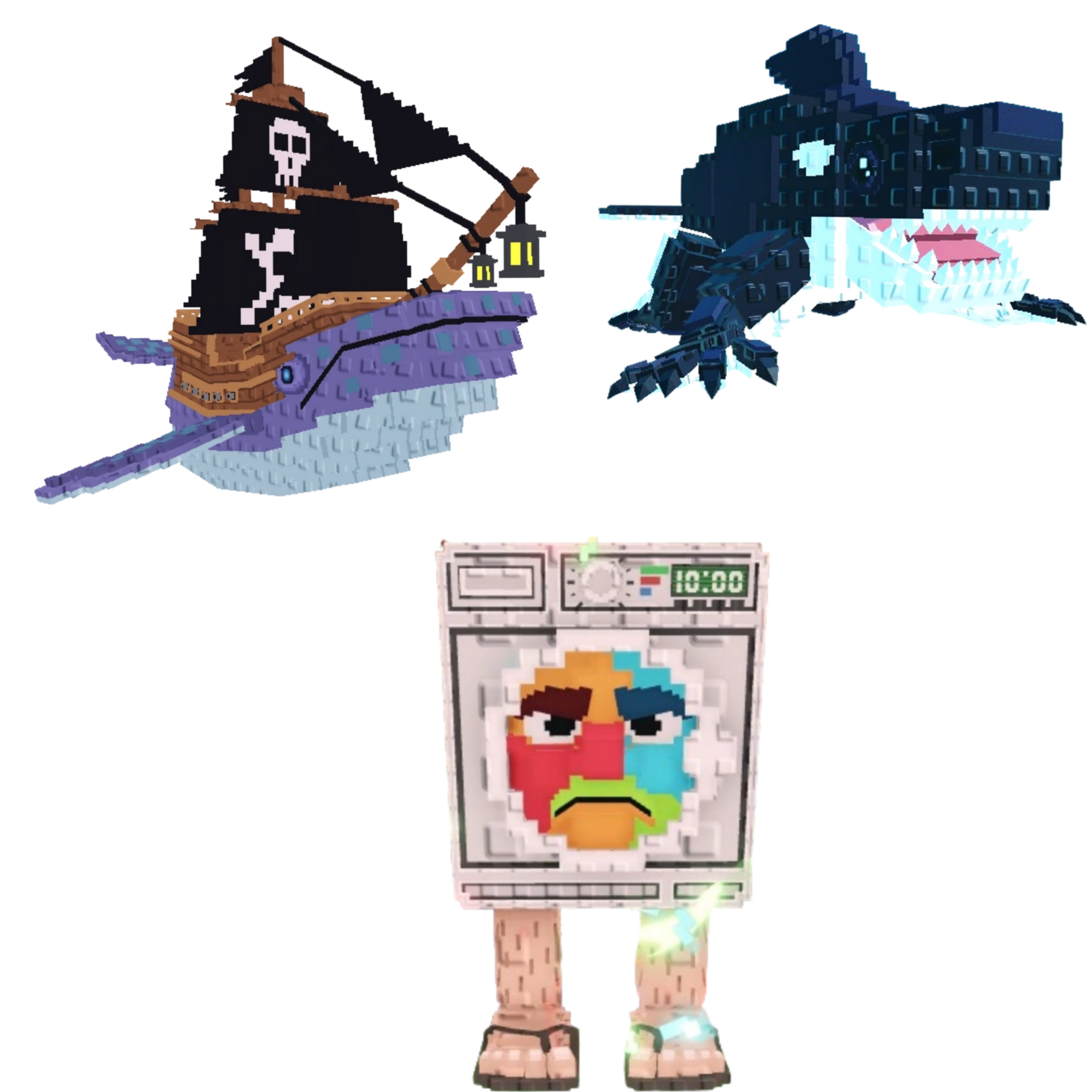 [BUNDLE] - 🌚 1x Capitano Moby 🌚 1x Orcaledon 🌚 1x Lavadorito Spinito