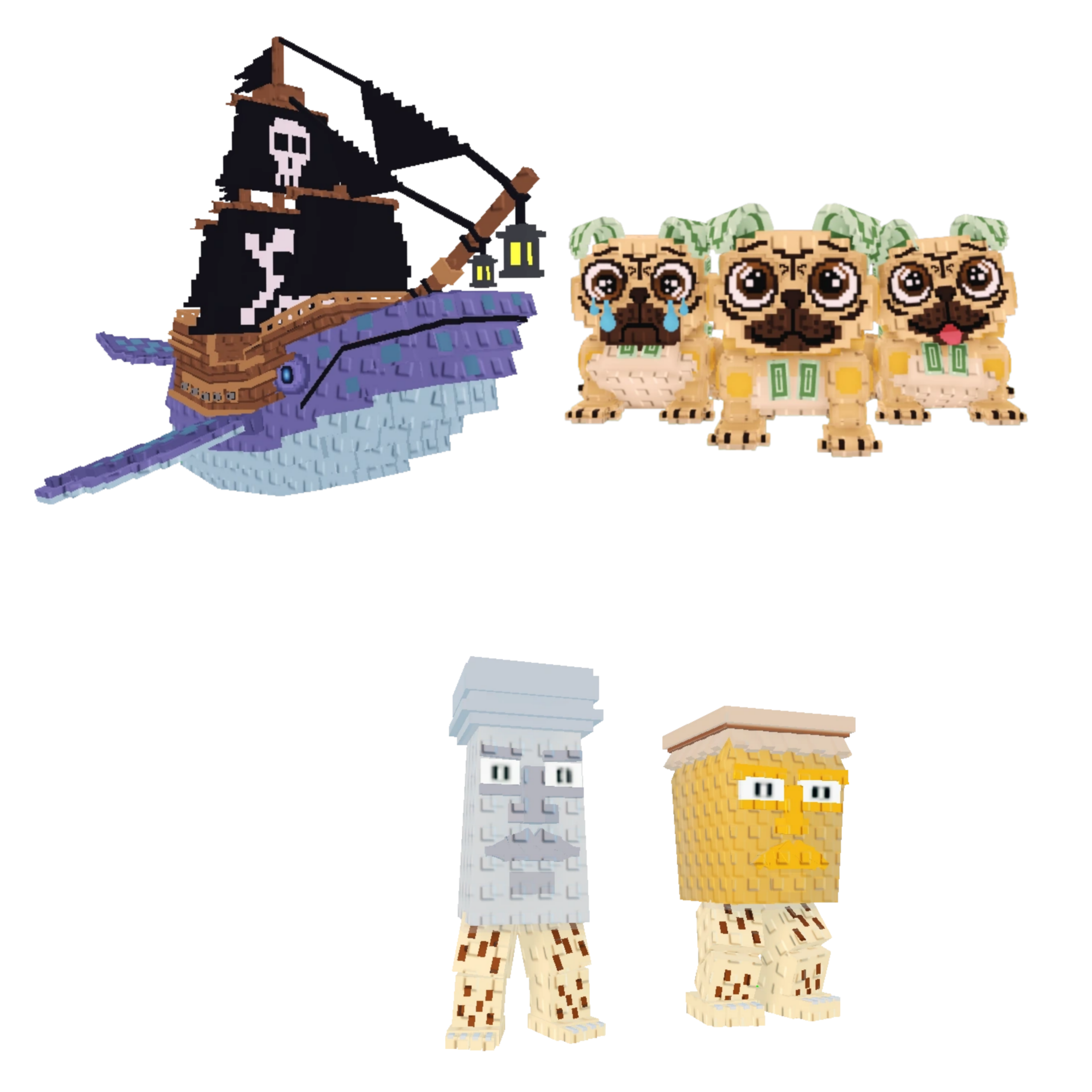 [BUNDLE] - 🌞 1x Capitano Moby 🌞 1x Garama and Madundung 🌞 1x Los Puggies