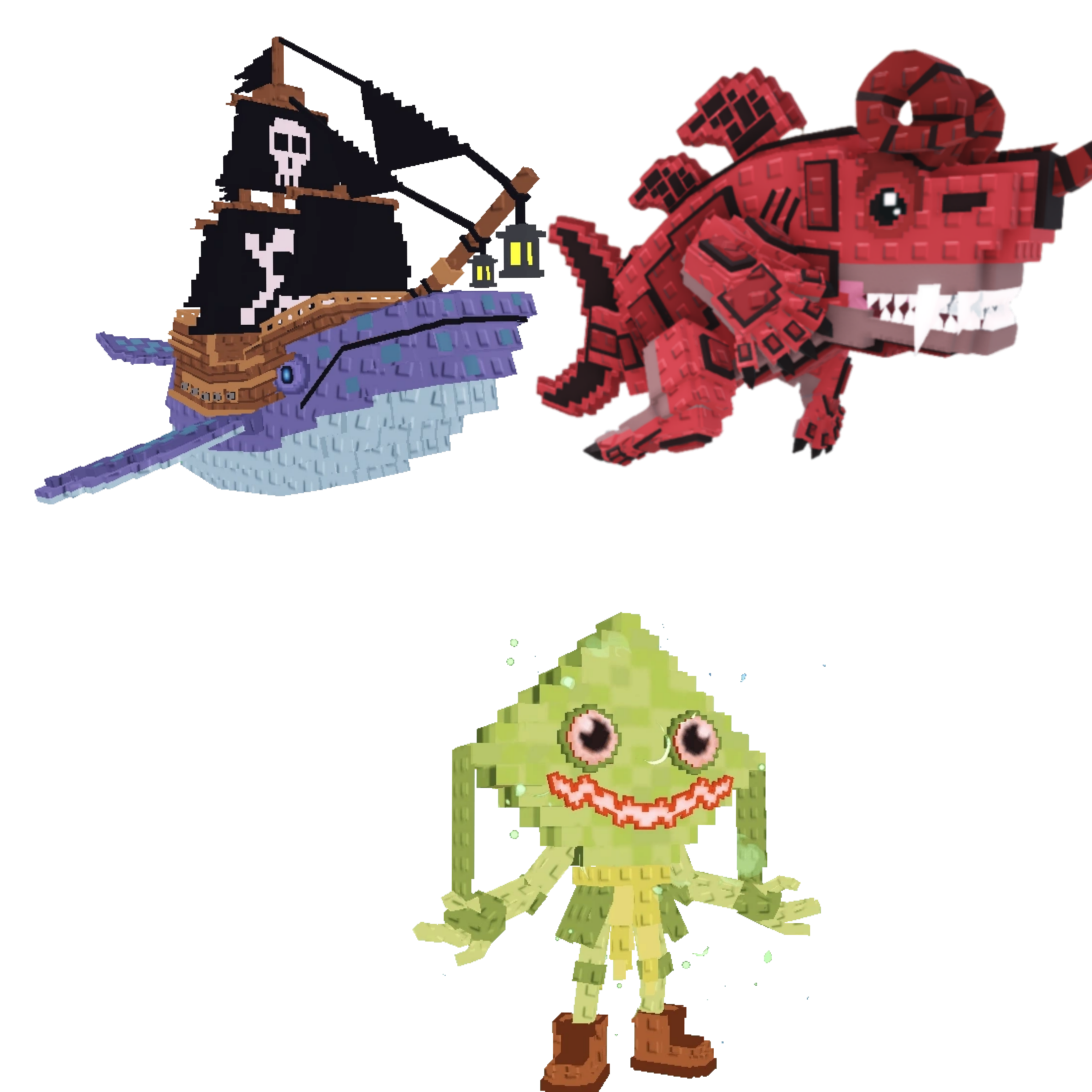 [BUNDLE] - 🌟 1x Capitano Moby 🌟 1x Eviledon 🌟 1x Ketupat Kepat