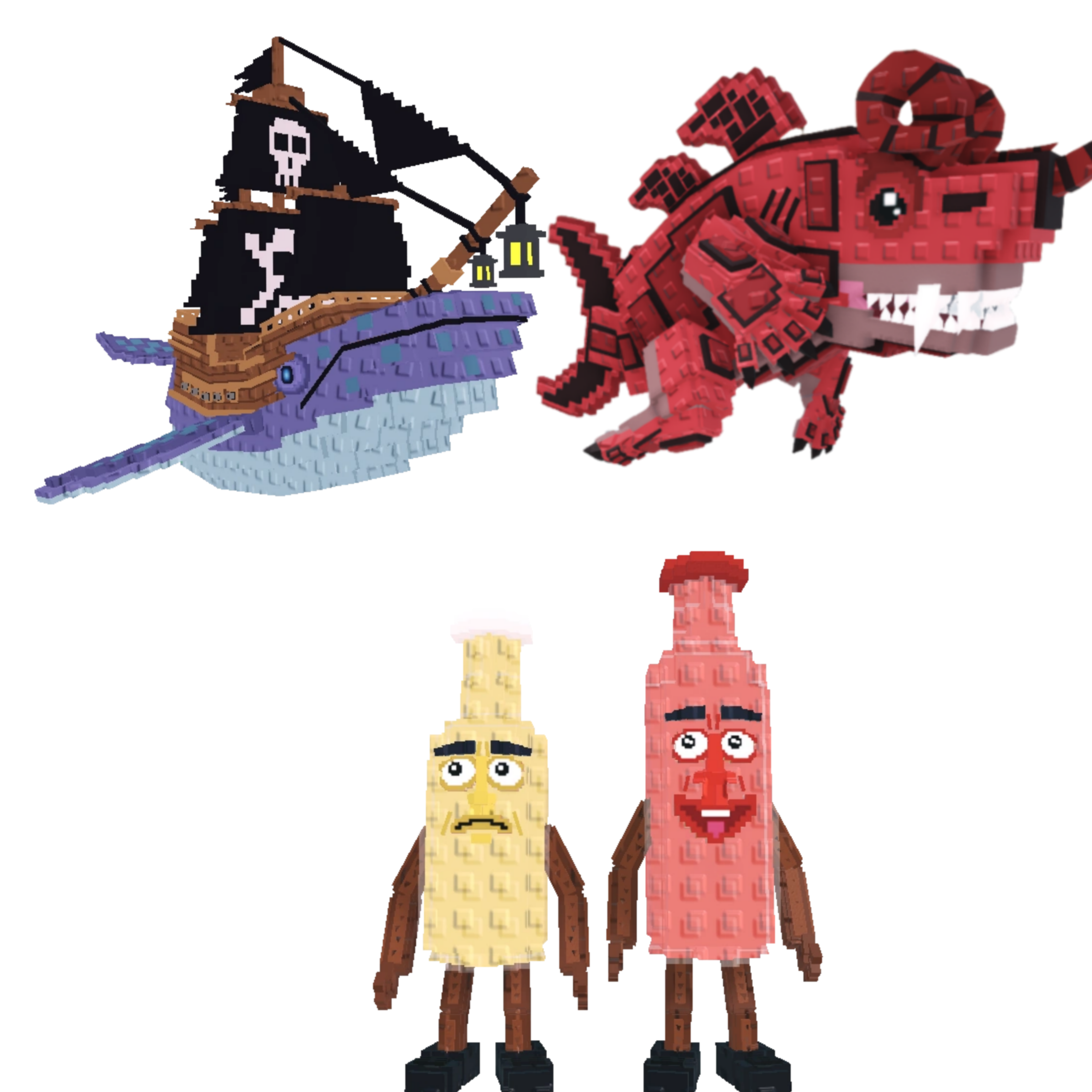 [BUNDLE] - 🌌 1x Capitano Moby 🌌 1x Ketchuru and Musturu 🌌 1x Eviledon
