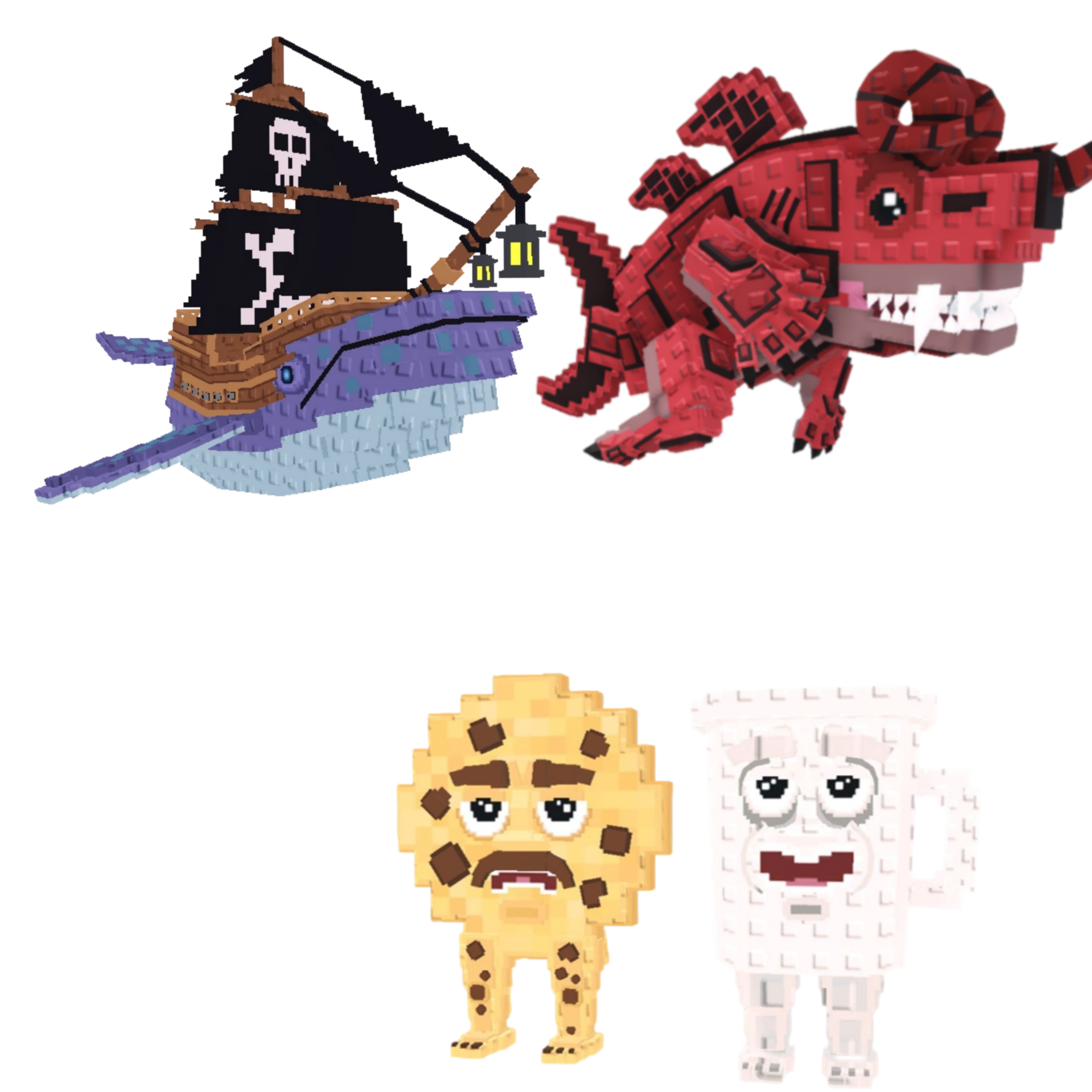 [BUNDLE] - ⛅ 1x Capitano Moby ⛅ 1x Cooki and Milki ⛅ 1x Eviledon