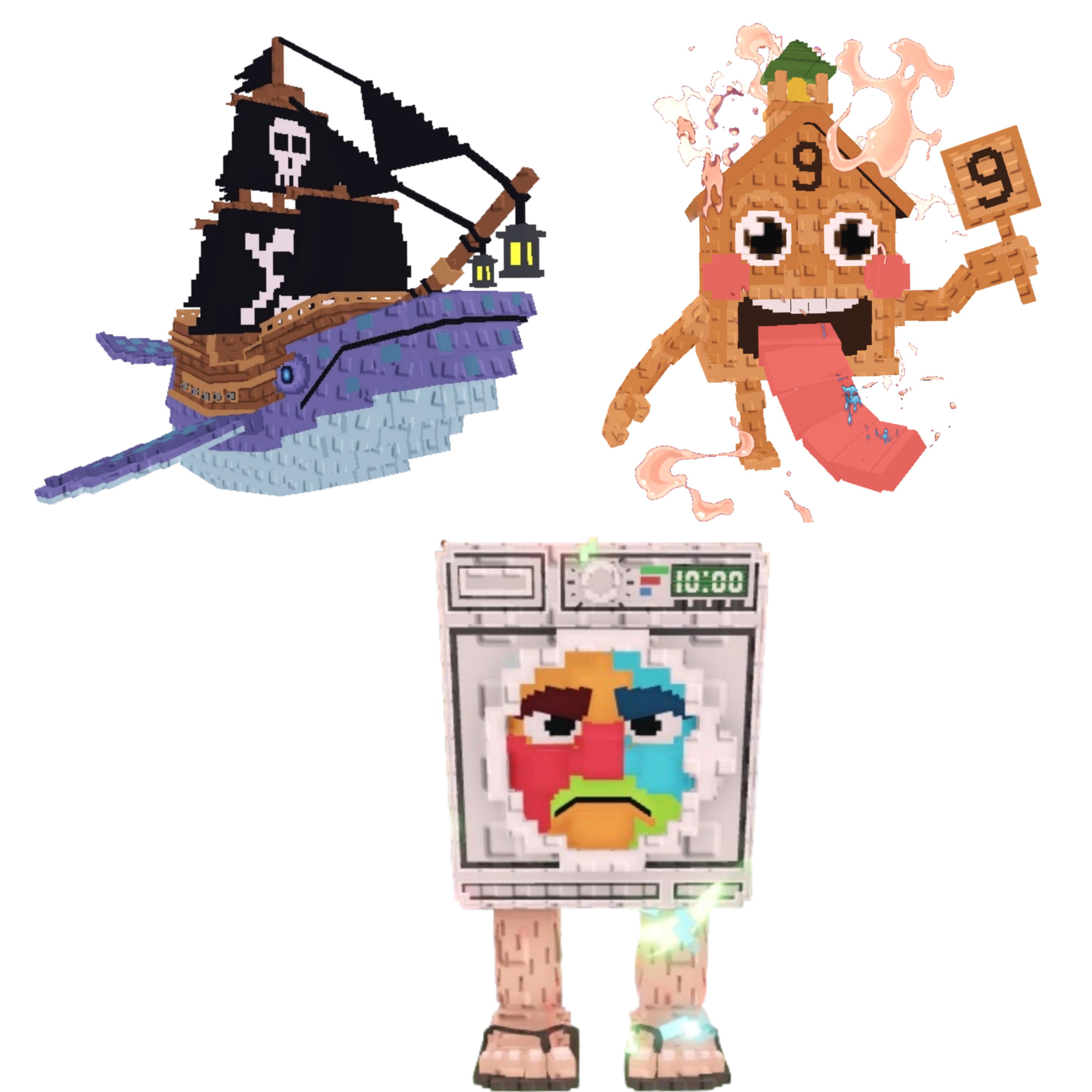 [BUNDLE] - ⛈️ 1x Capitano Moby ⛈️ 1x Lavadorito Spinito ⛈️ 1x Esok Sekolah