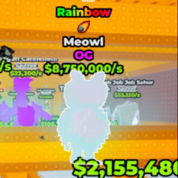 5x OG Rainbow Meowl 🔥 Break a Lucky Block 🏆 Fast Delivery
