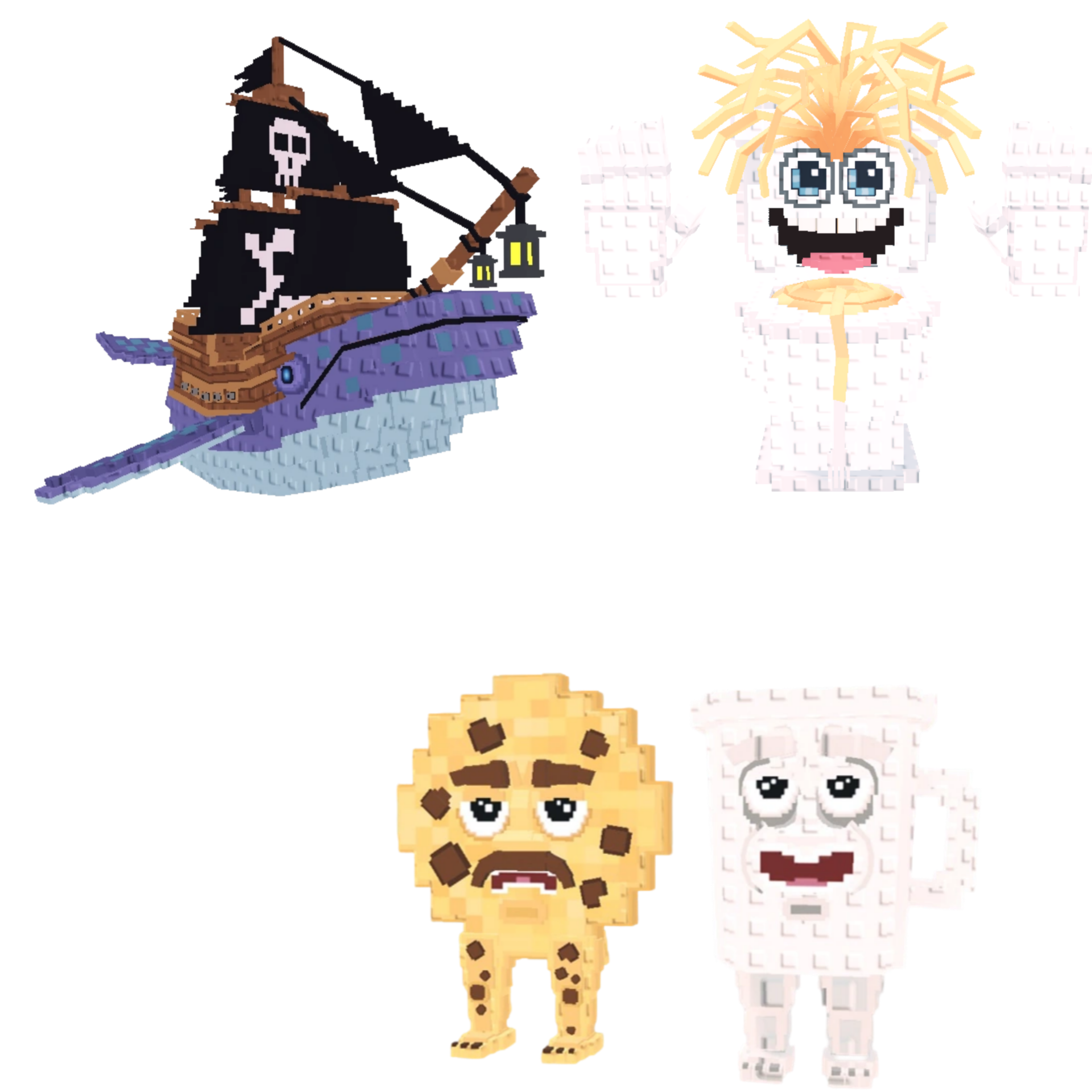 [BUNDLE] - 🌨️ 1x Capitano Moby 🌨️ 1x Cooki and Milki 🌨️ 1x Spaghetti Tualetti