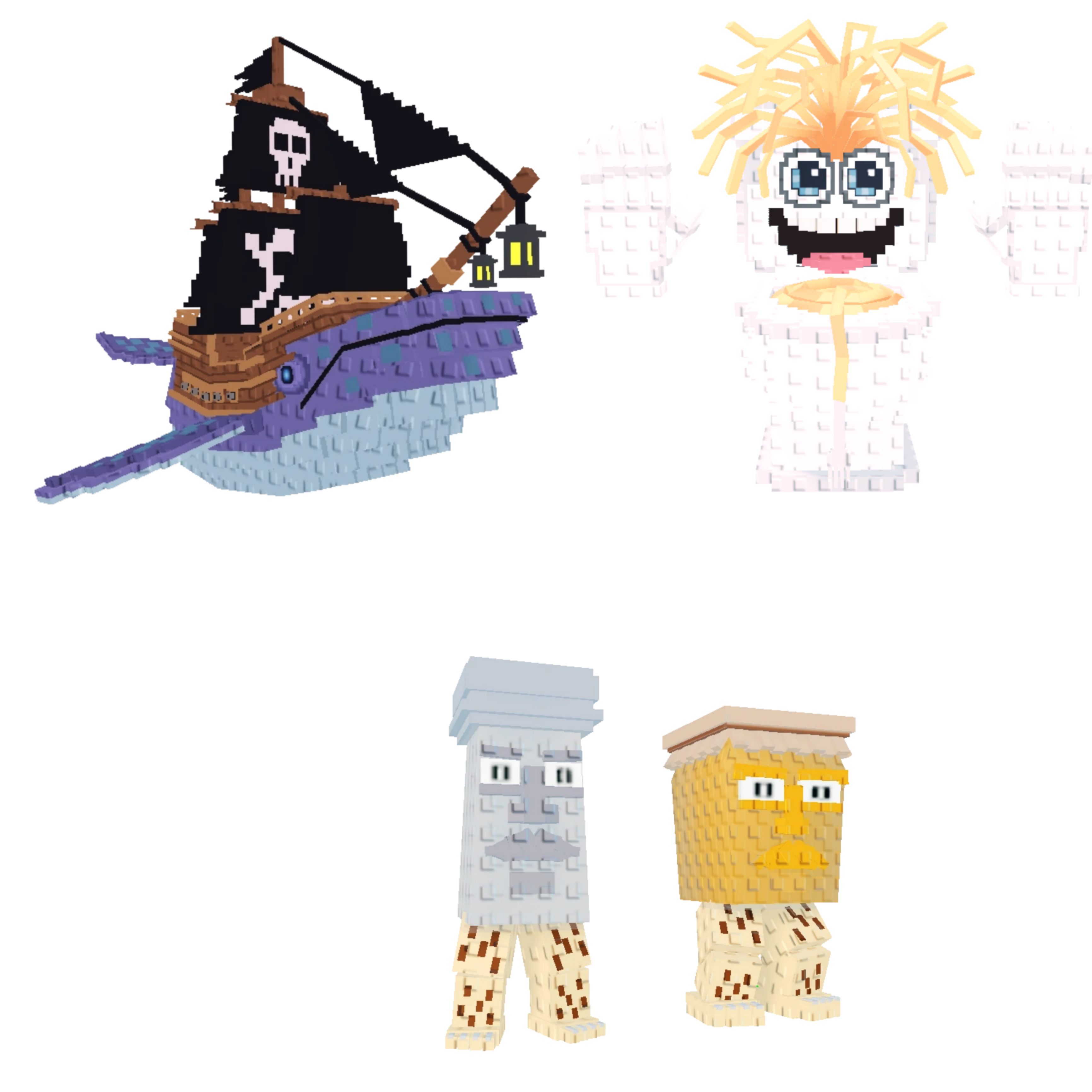 [BUNDLE] - 🌩️ 1x Capitano Moby 🌩️ 1x Garama and Madundung 🌩️ 1x Spaghetti Tualetti
