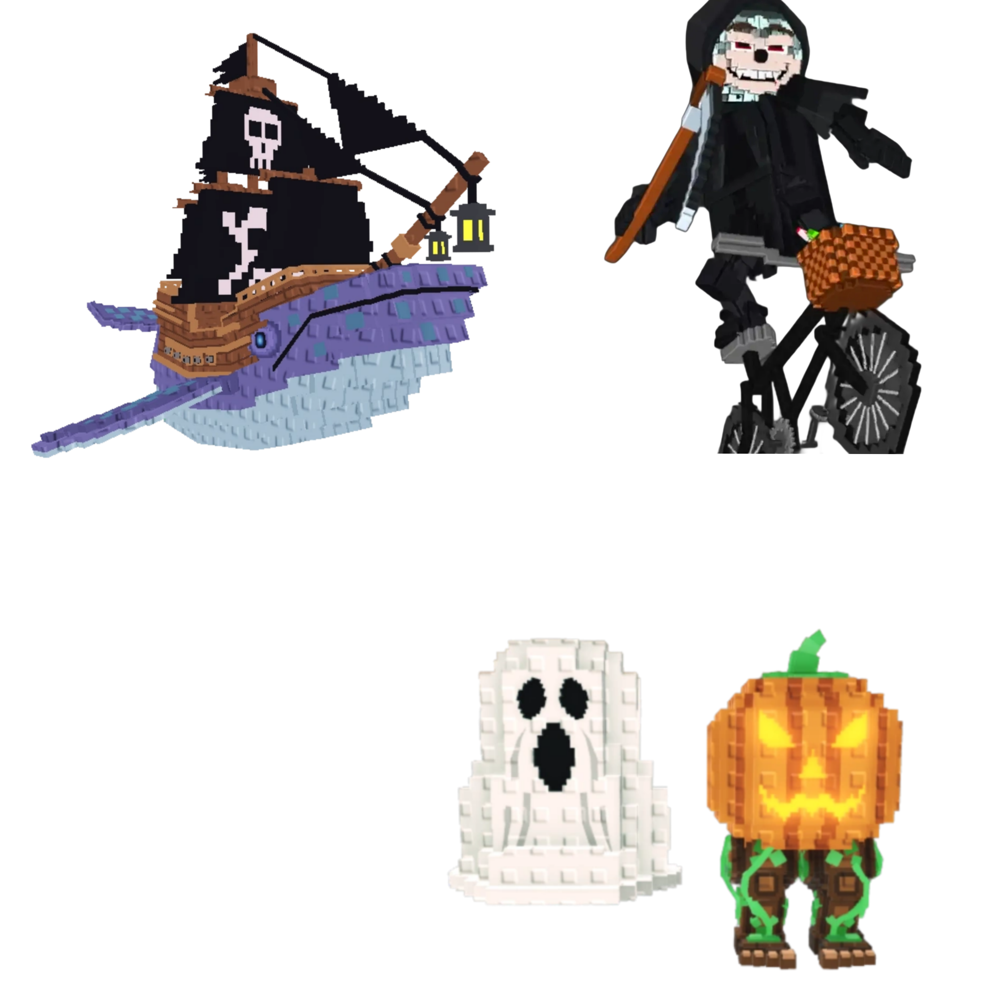 [BUNDLE] - ⛄ 1x Capitano Moby ⛄ 1x Spooky and Pumpky ⛄ 1x Mieteteira Bicicleteira
