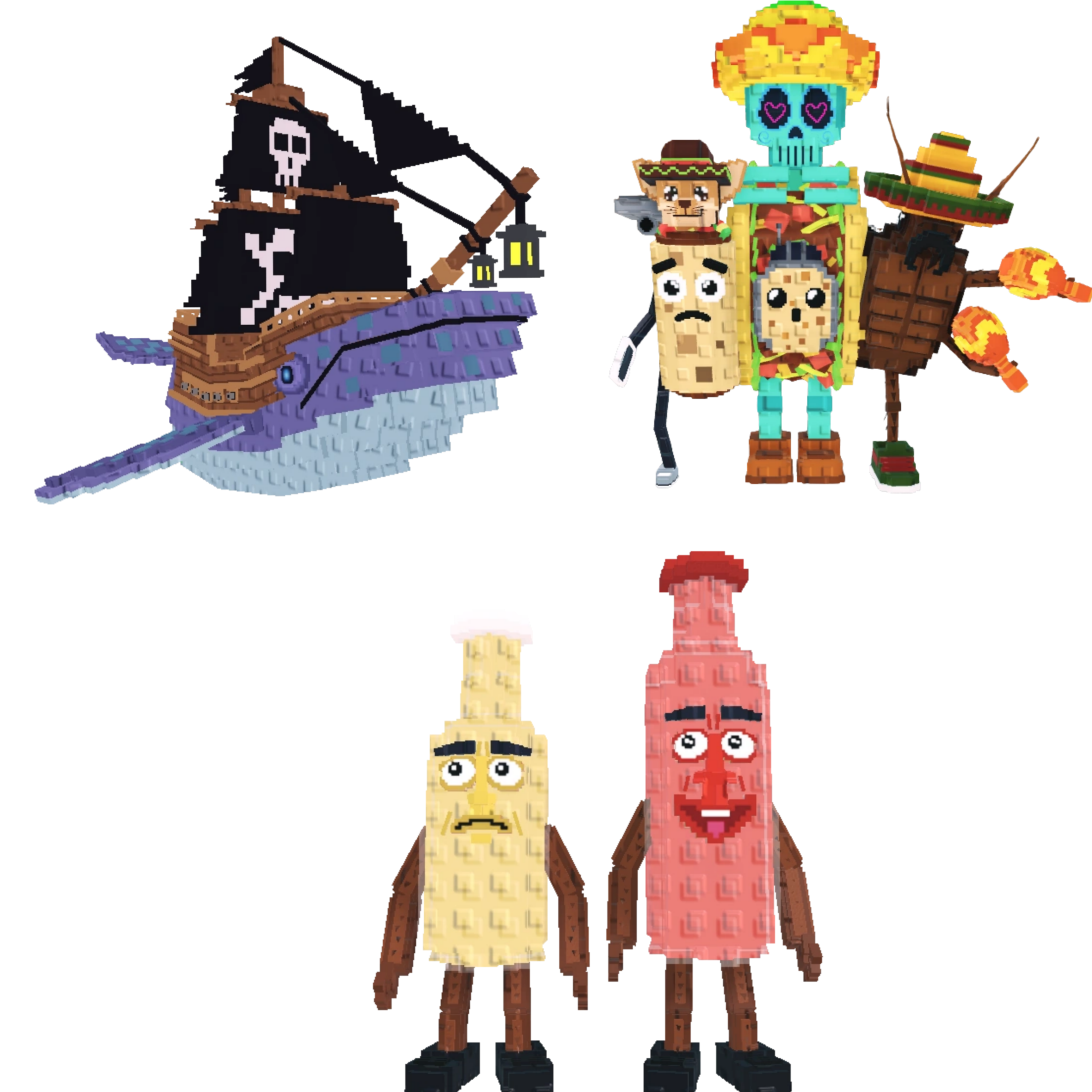 [BUNDLE] - 🍋 1x Capitano Moby 🍋 1x La Taco Combinasion 🍋 1x Ketchuru and Musturu