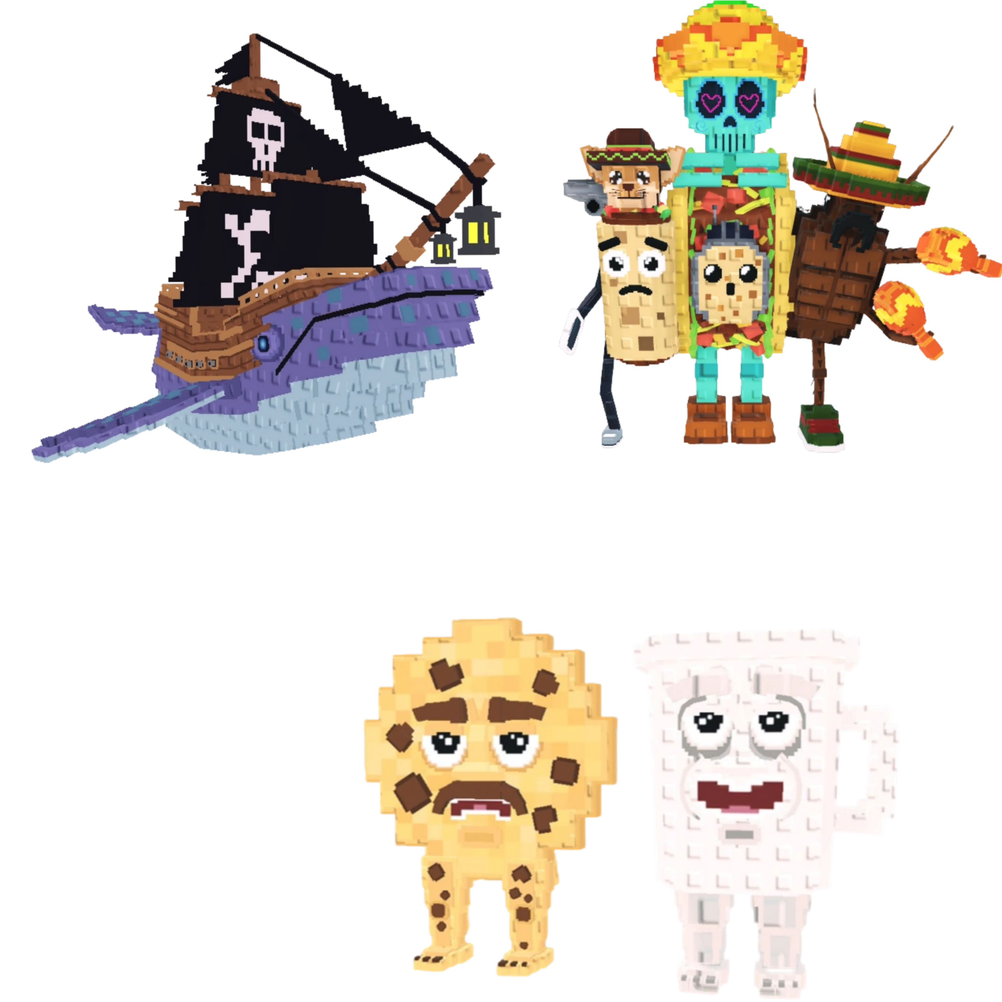 [BUNDLE] - 🍍 1x Capitano Moby 🍍 1x Cooki and Milki 🍍 1x La Taco Combinasion