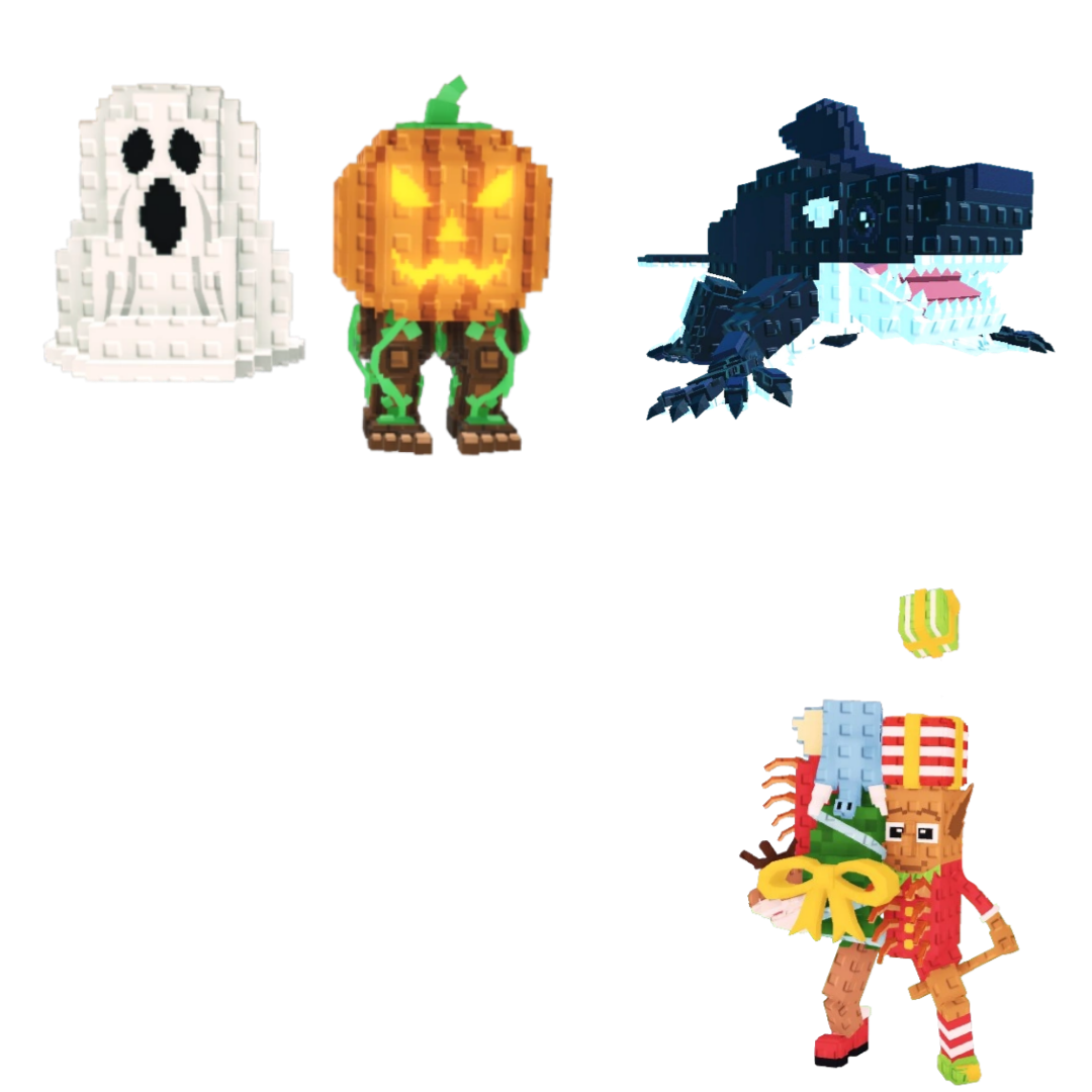 [BUNDLE] - 🎉 1x Spooky and Pumpky 🎉 1x La Jolly Grande 🎉 1x Orcaledon
