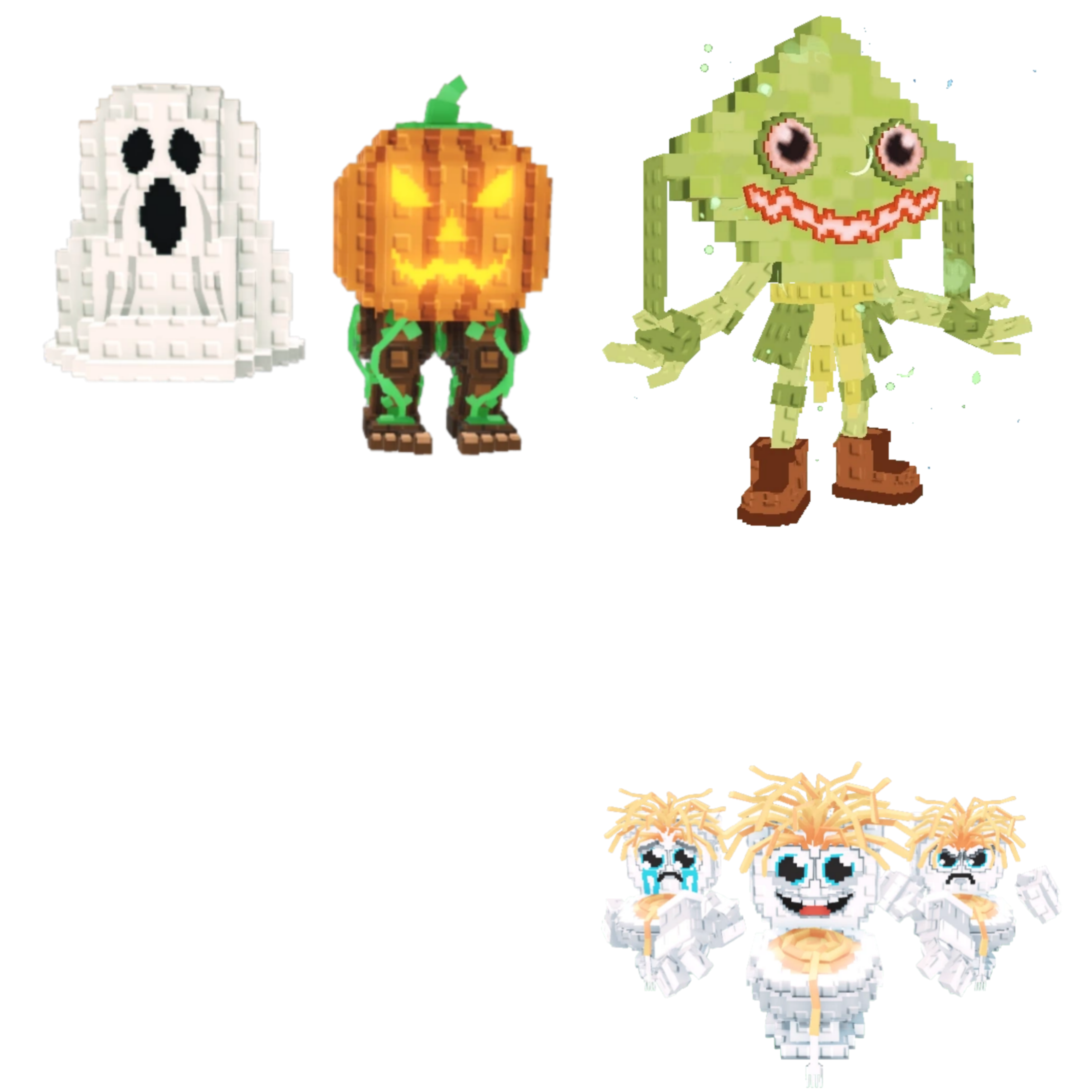 [BUNDLE] - 🎋 1x Spooky and Pumpky 🎋 1x Los Spaghettis 🎋 1x Ketupat Kepat