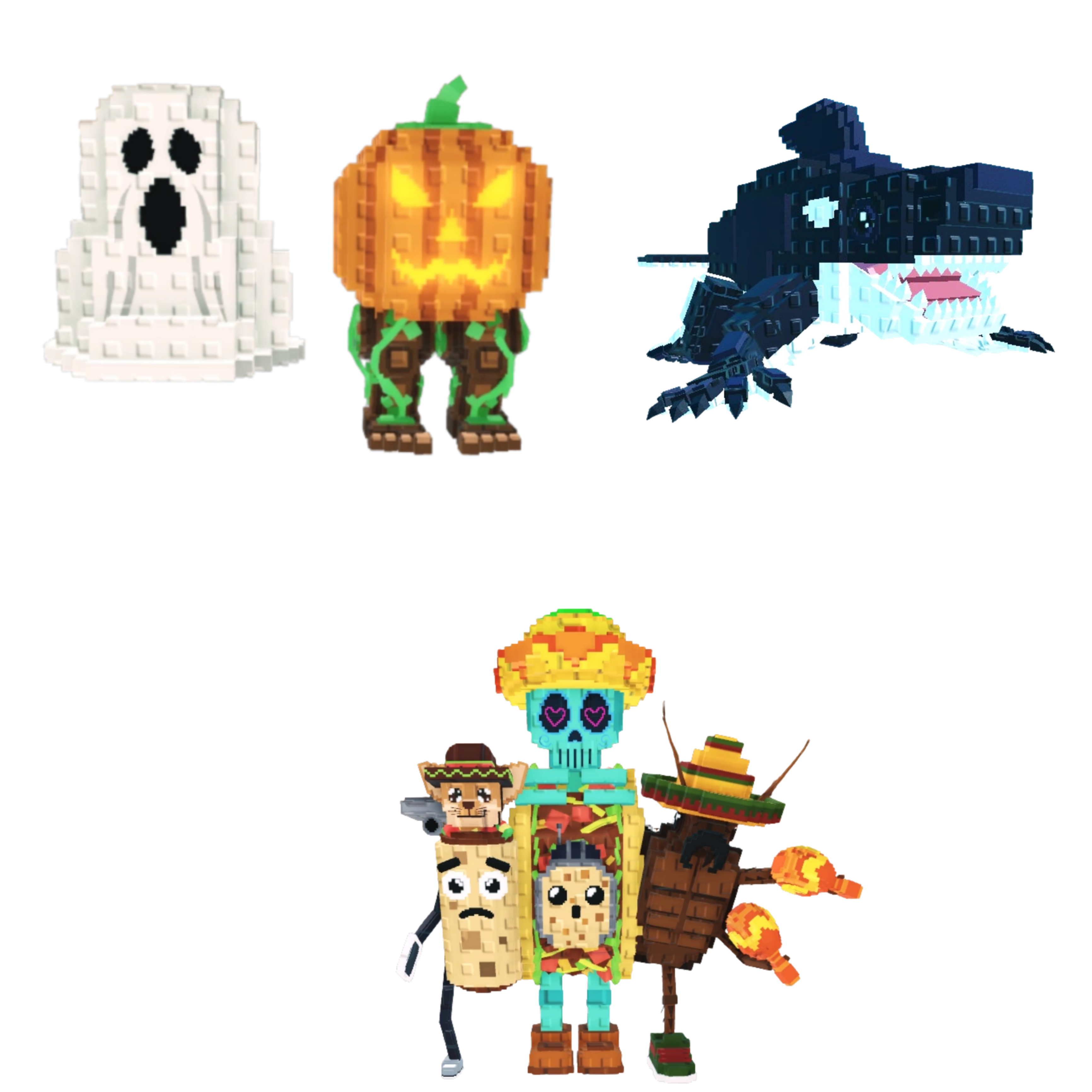 [BUNDLE] - 🎫 1x Spooky and Pumpky 🎫 1x La Taco Combinasion 🎫 1x Orcaledon