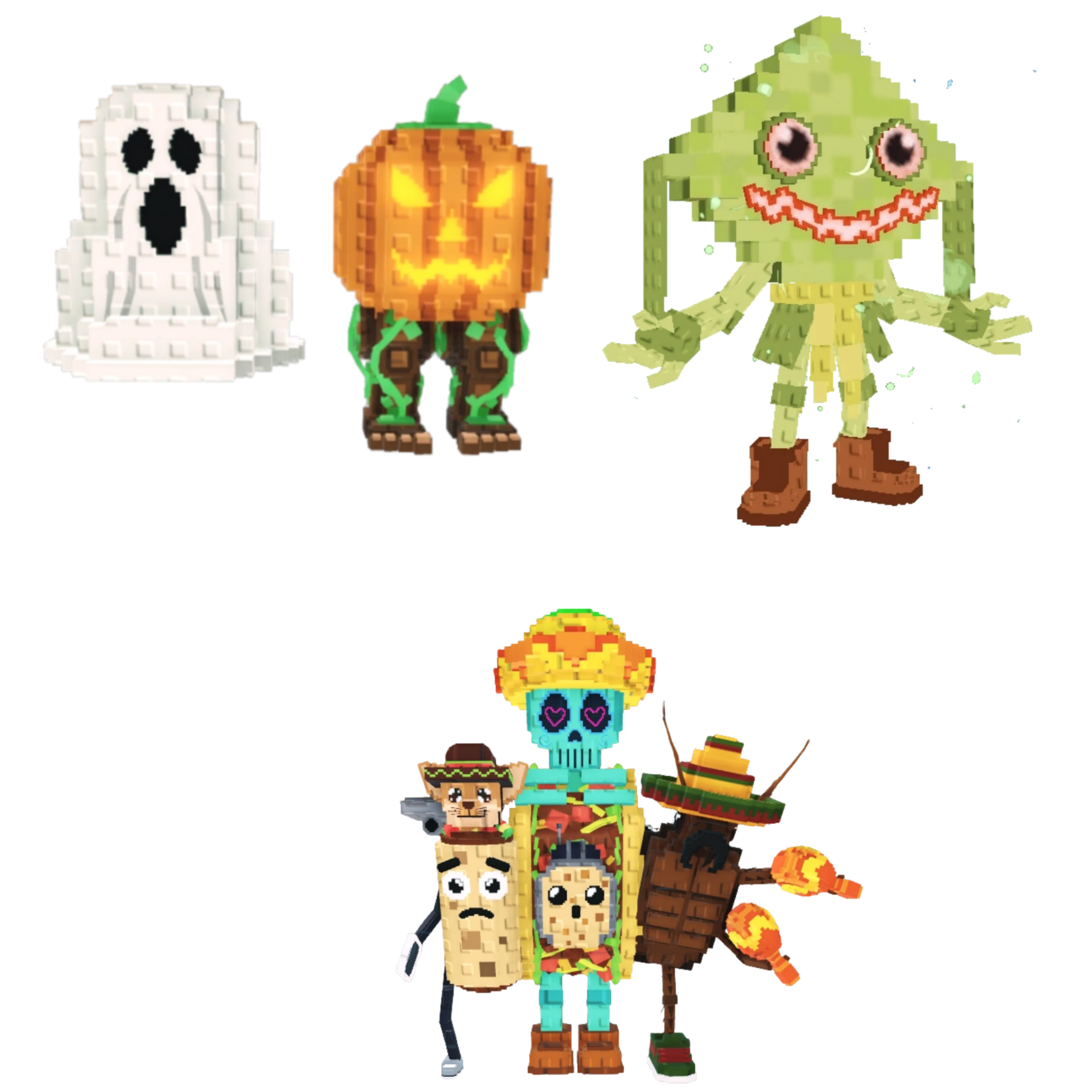 [BUNDLE] - 🎖️ 1x Spooky and Pumpky 🎖️ 1x La Taco Combinasion 🎖️ 1x Ketupat Kepat