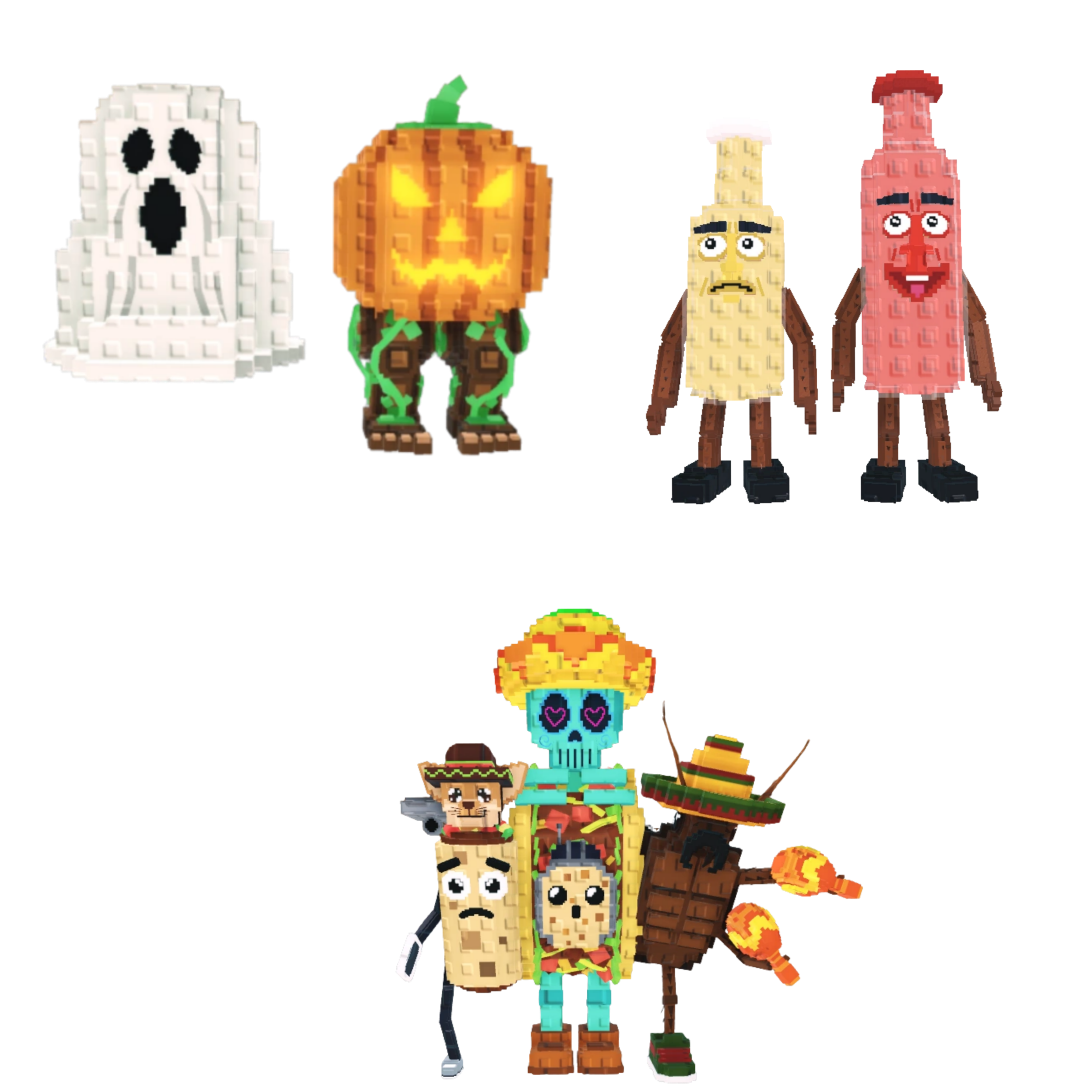 [BUNDLE] - 🏅 1x Spooky and Pumpky 🏅 1x La Taco Combinasion 🏅 1x Ketchuru And Musturu