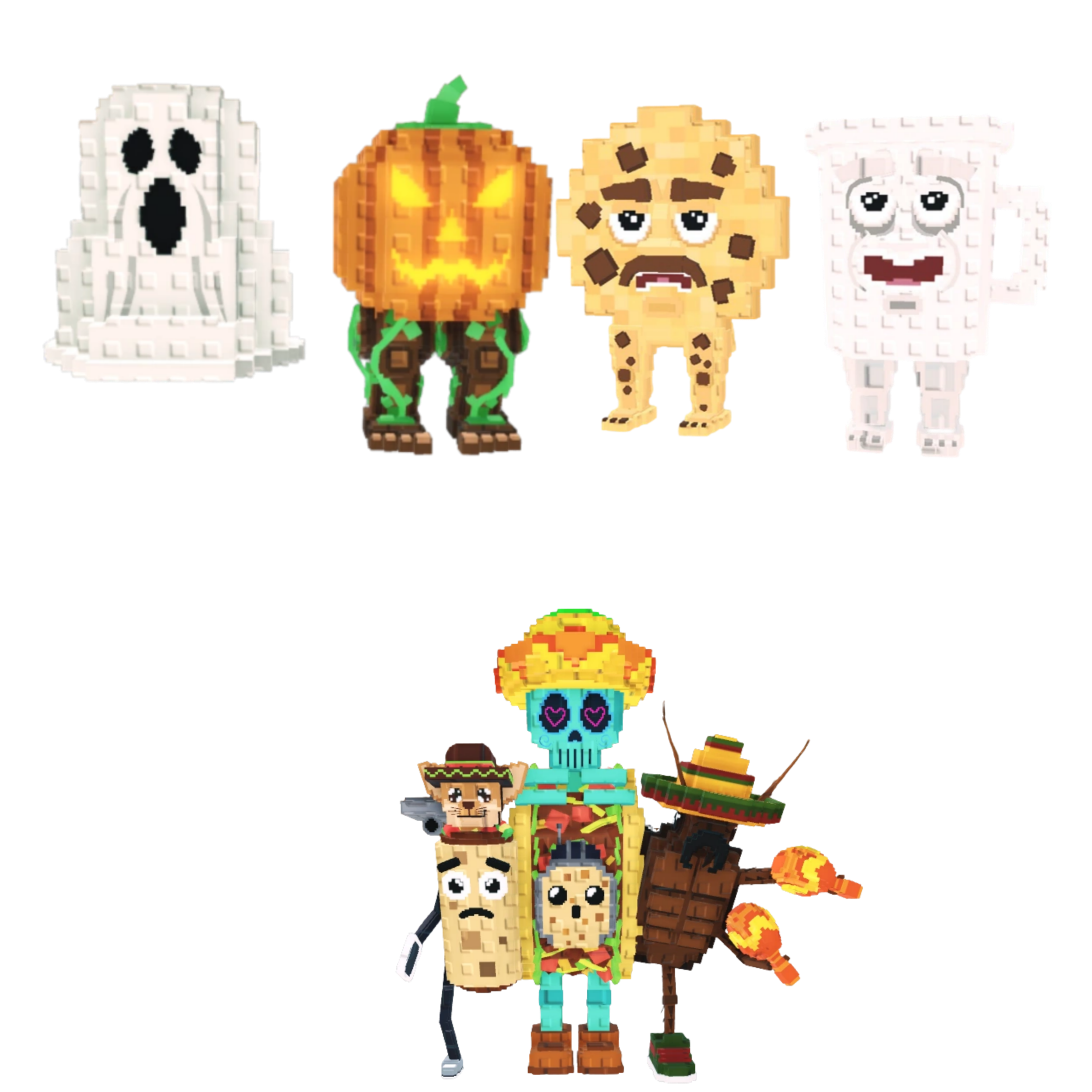 [BUNDLE] - 🥈 1x Spooky and Pumpky 🥈 1x La Taco Combinasion 🥈 1x Cooki And Milki