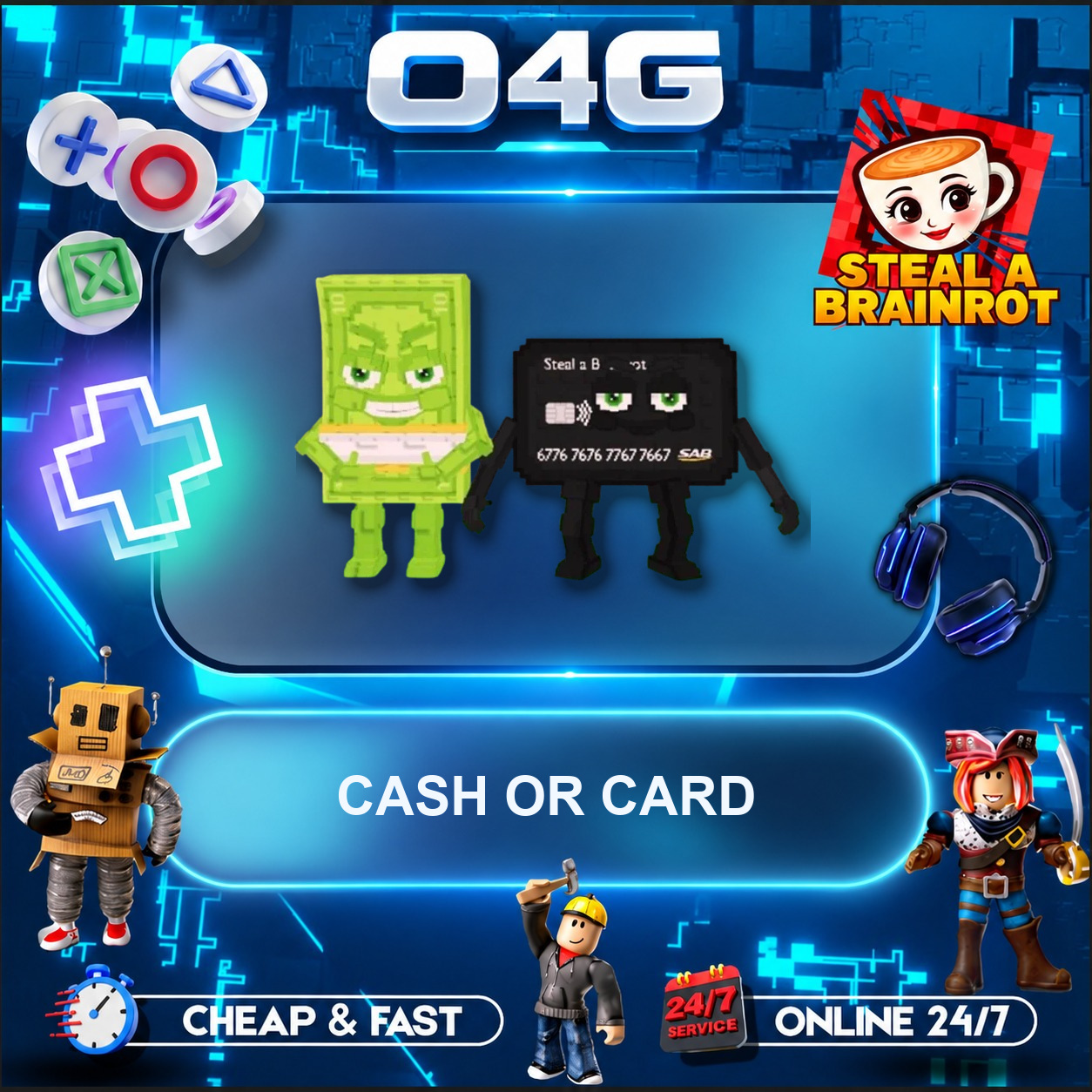 Cash or Card>Gold>675M/s