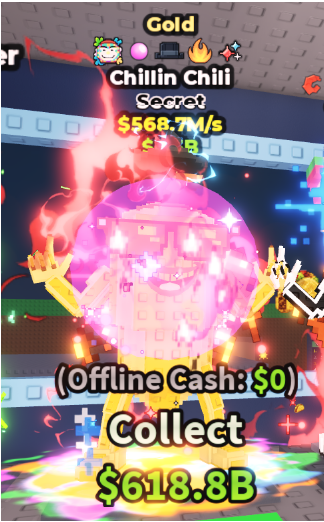GOLD CHILLIN CHILI 568.7M/S (MUTATE + 4 TRAITS) – STEAL A BRAINROT – FAST DELIVERY & TRUSTED #M8QX4N
