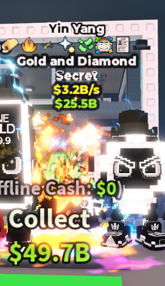 YIN YANG GOLD AND DIAMOND 3.2B/S (MONEY + 7 TRAITS) – STEAL A BRAINROT – FAST DELIVERY & TRUSTED #H8VX3K