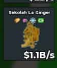 BS11393 La Ginger Sekolah Gold 1.1B/s