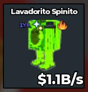 BS11405 Lavadorito Spinito 1Year Traits Rare Radioactive 1.1B/s