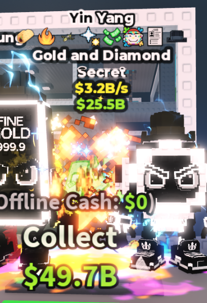 YIN YANG GOLD AND DIAMOND 3.2B/S (MONEY + 7 TRAITS) – STEAL A BRAINROT – FAST DELIVERY & TRUSTED #H8VX3K