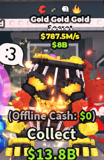 GOLD GOLD GOLD 787.5M/S (CRAB + 3 TRAITS) – STEAL A BRAINROT – FAST DELIVERY & TRUSTED #P2VN8R