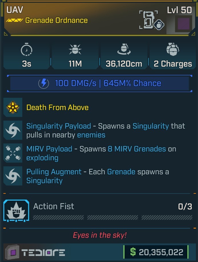 ⭐[MODDED] L50 UAV - 11M DMG - 36.120CM RADIUS (BEWARE!!!) - 3S COOLDOWN - 2 CHARGES - 8 MIRV - PULLING - TONS OF MODDED STUFF (CHECK 2ND IMAGE)⭐
