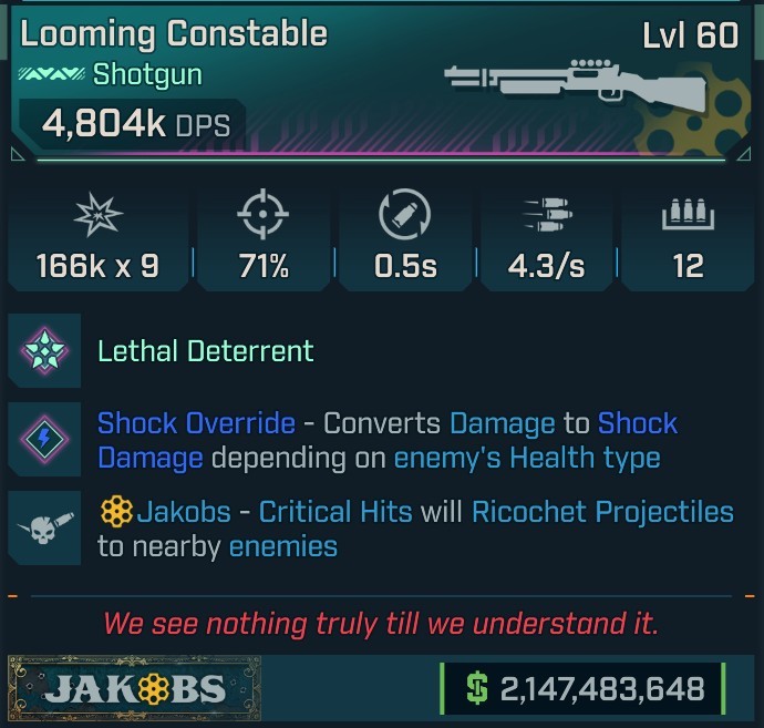 ⭐[MODDED] L60 CONSTABLE (SHOCK CONVERT) - 4,804K DPS - 71% ACCURACY - 4.3/s FIRE RATE - 0.5s RELOAD - RICOCHET⭐